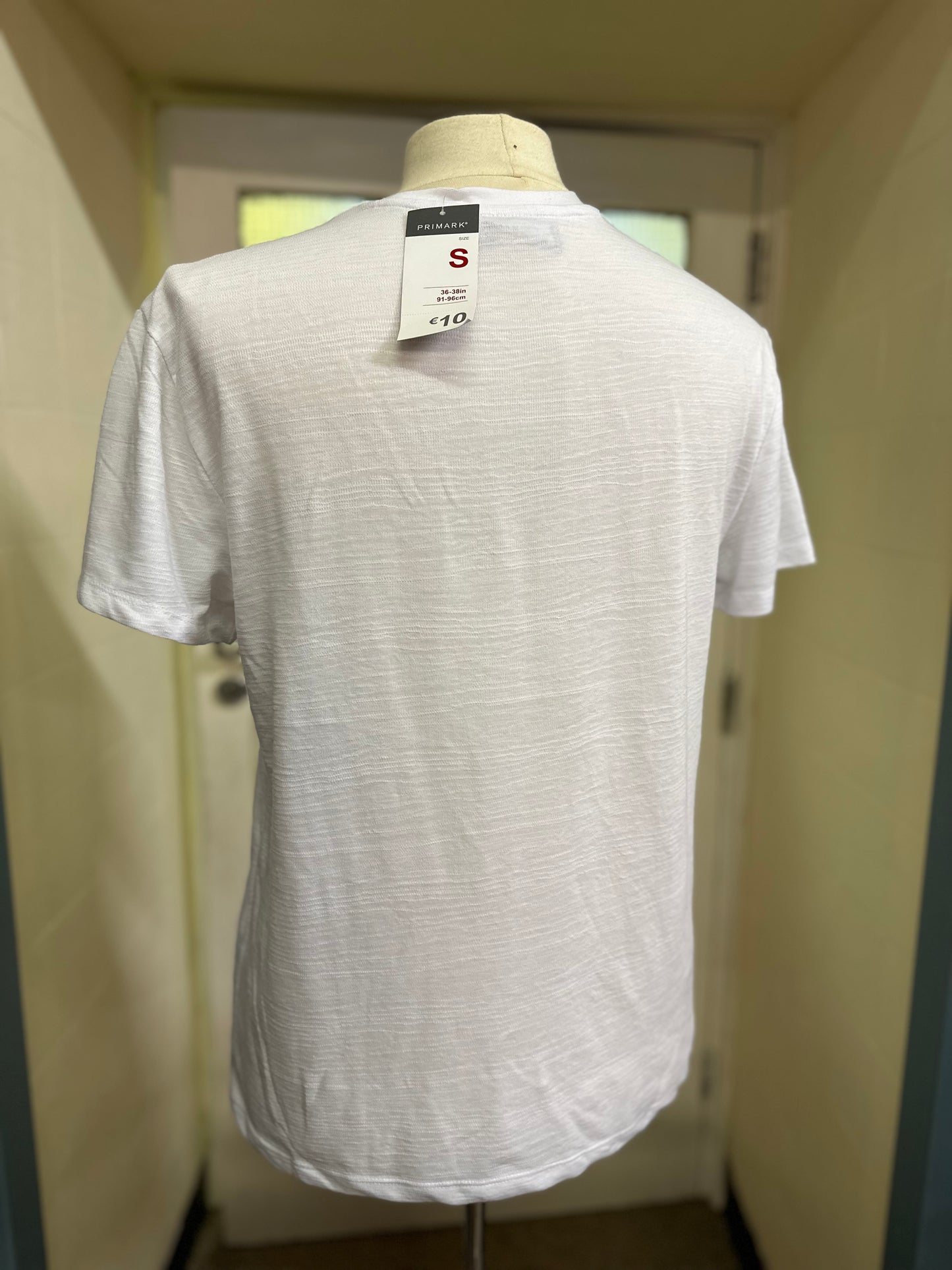 Primark White Tshirt, New with Tags, Size S