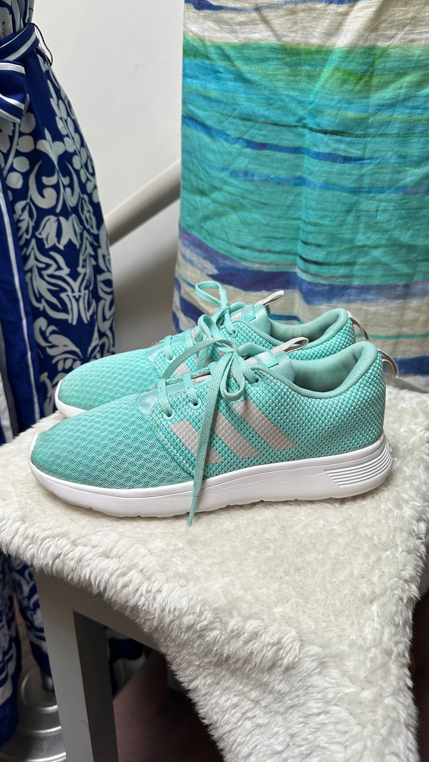 Adidas Turquoise Runners Size 5.5
