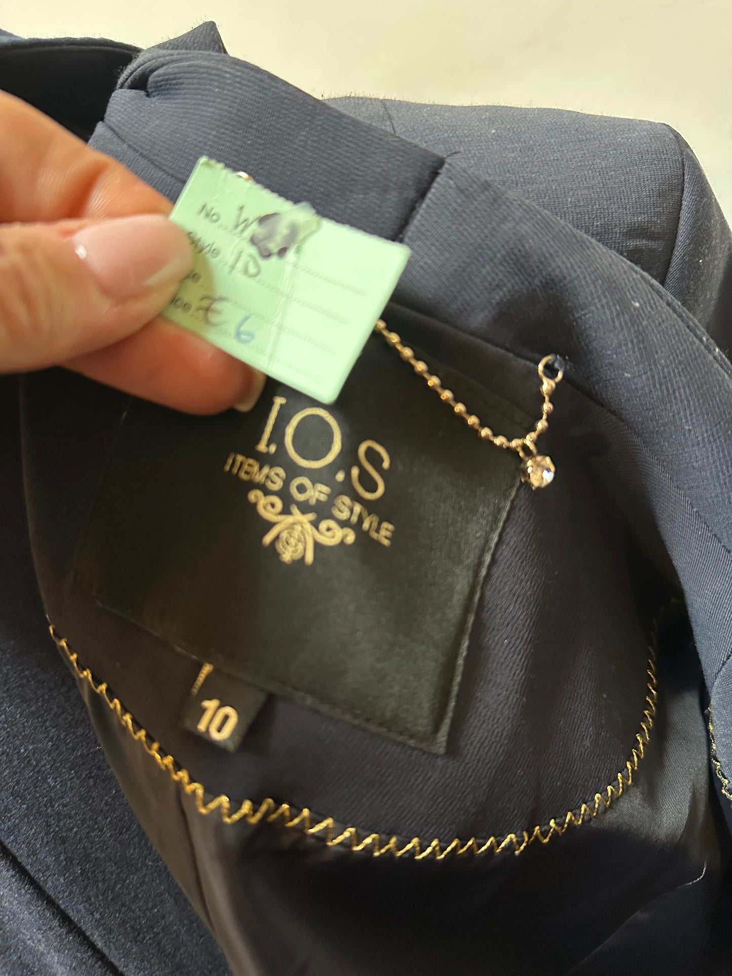 Items of Style Navy Waterfall Blazer Size 10