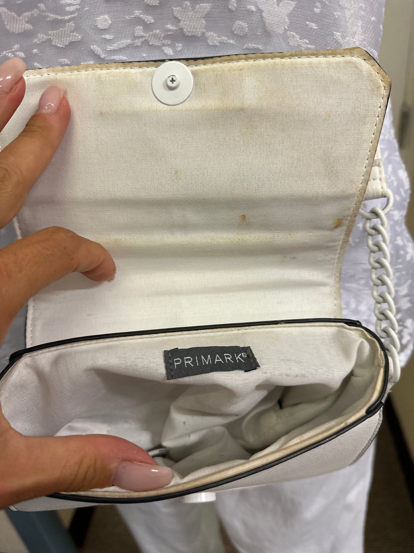 Primark White Crossbody (dirty on inside but not noticeable when closed)