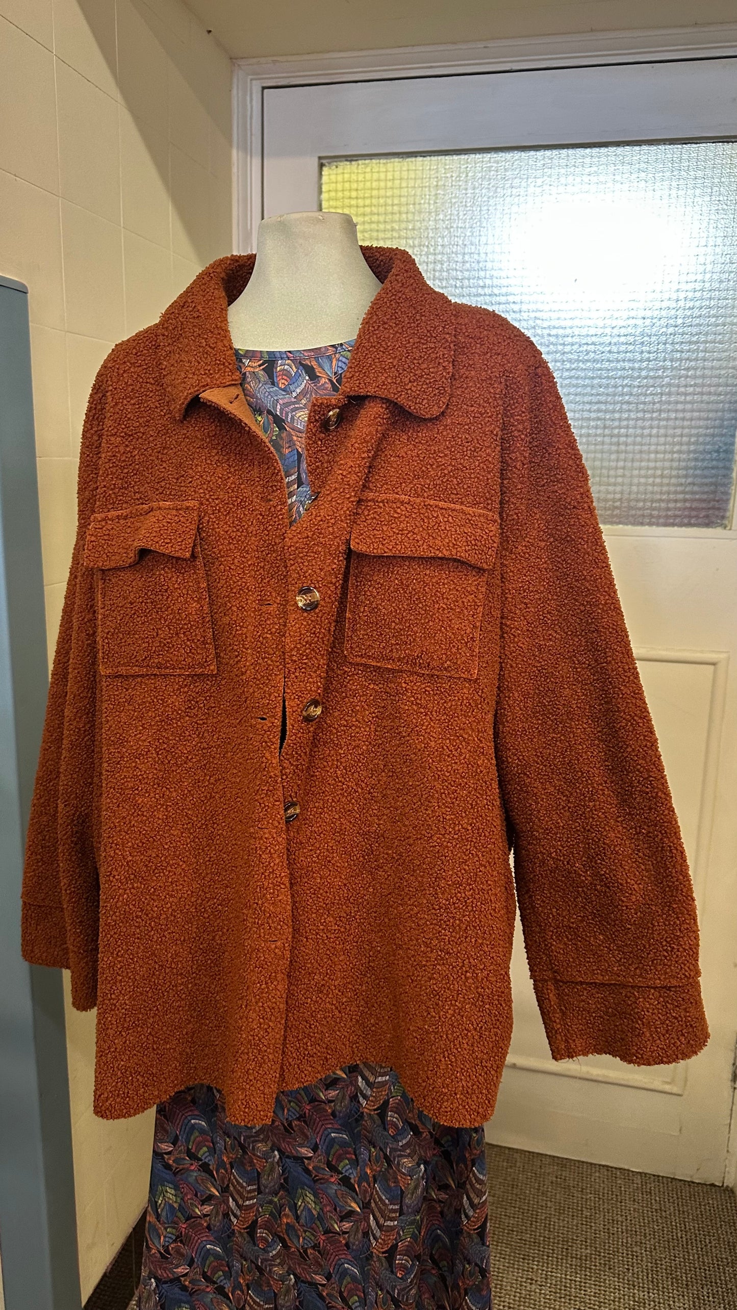 Shein Teddy Jacket Size XXL