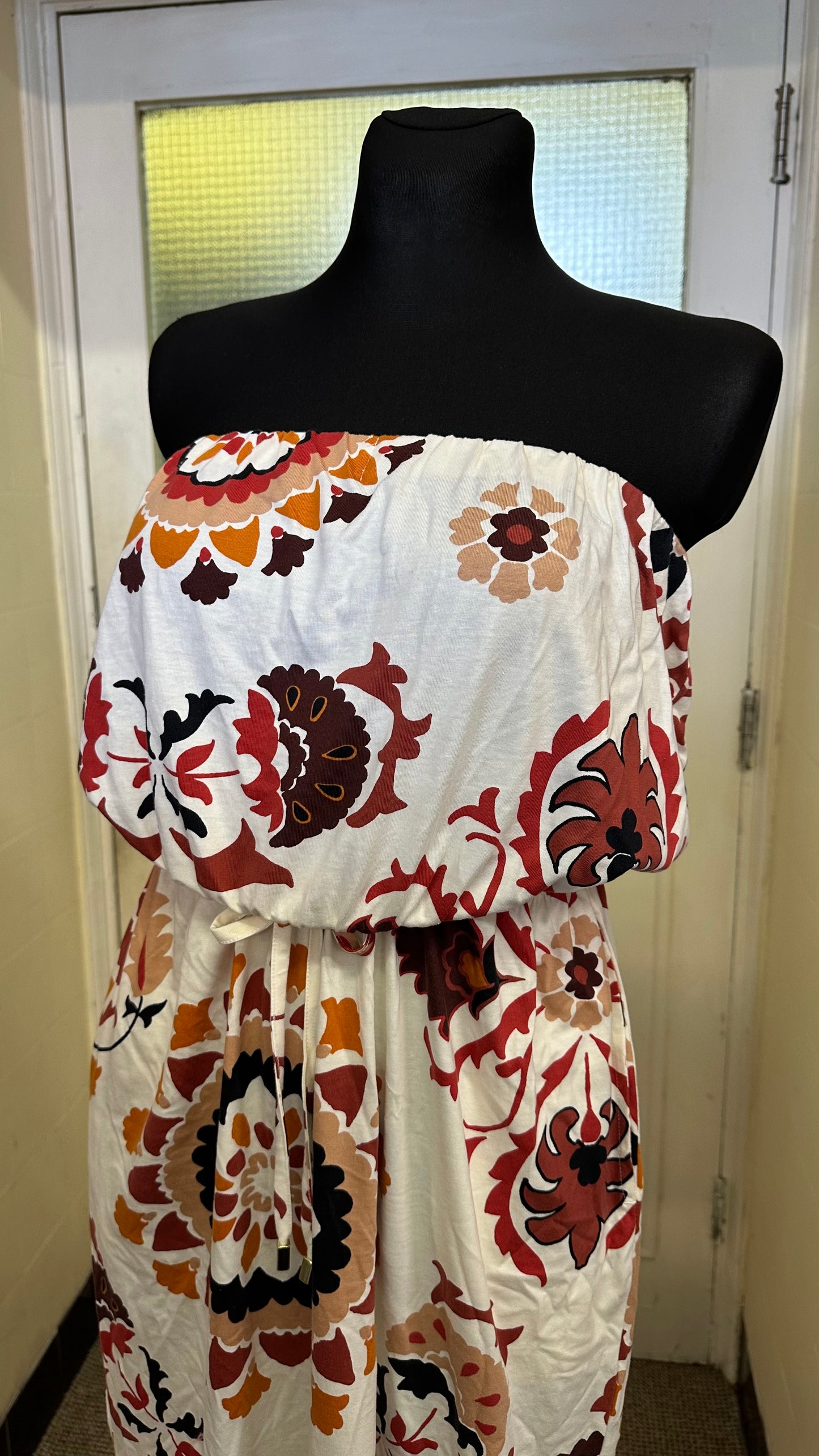 Next Strapless 100% Cotton Dress with Pockets Size 12