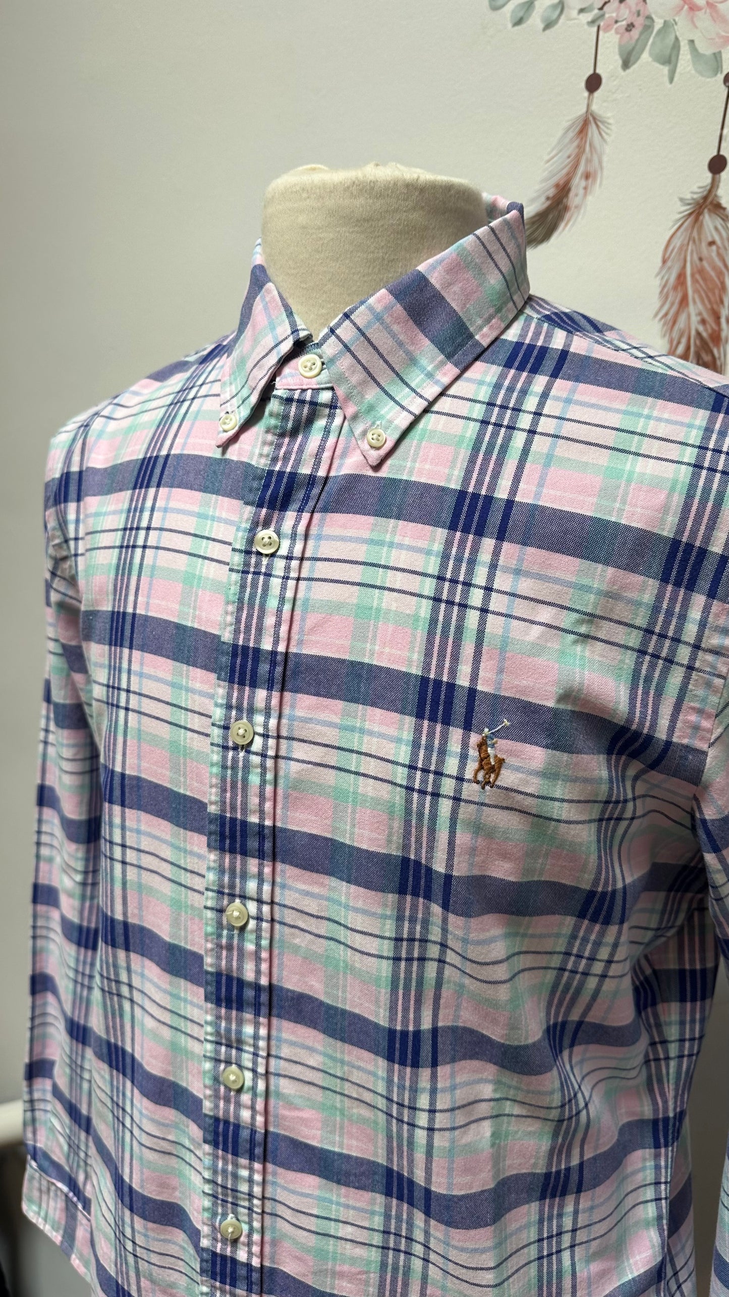 Designer Ralph Lauren 100% Cotton Shirt Size L