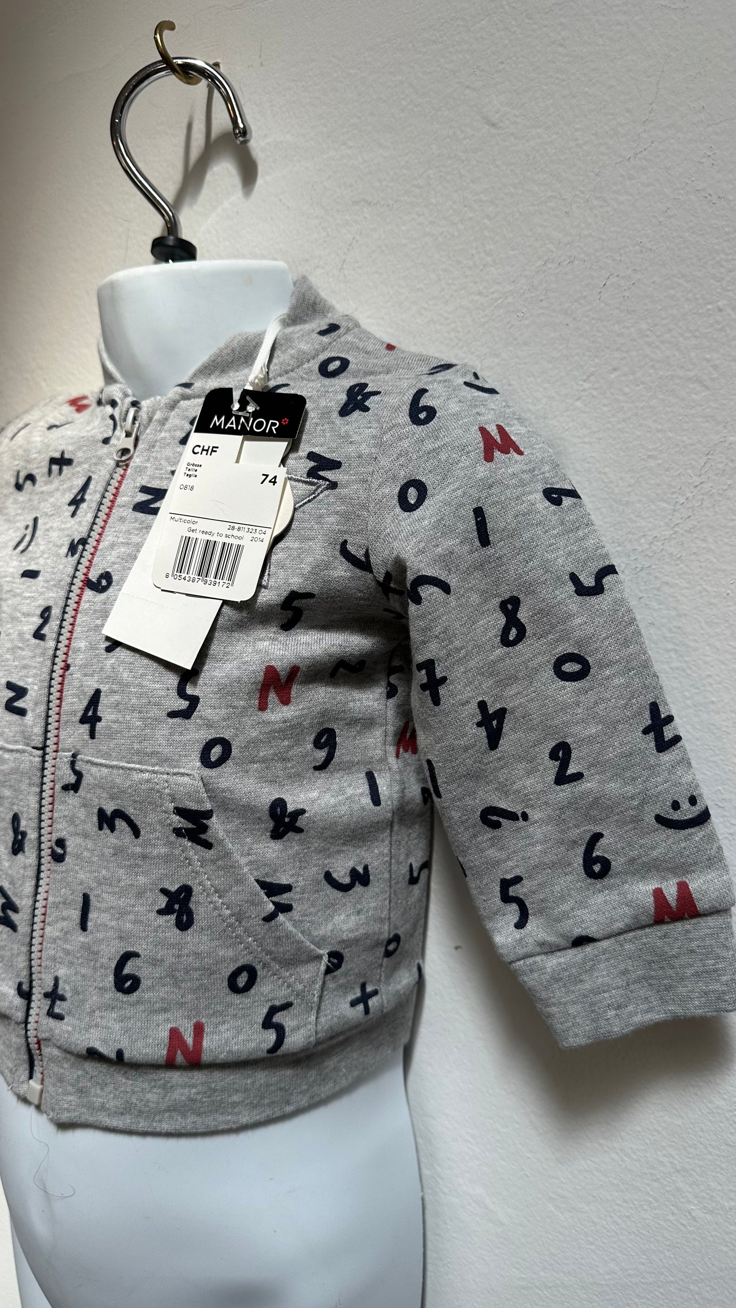 Designer Minibanda Zip Up Top New with Tags Age 6-12m