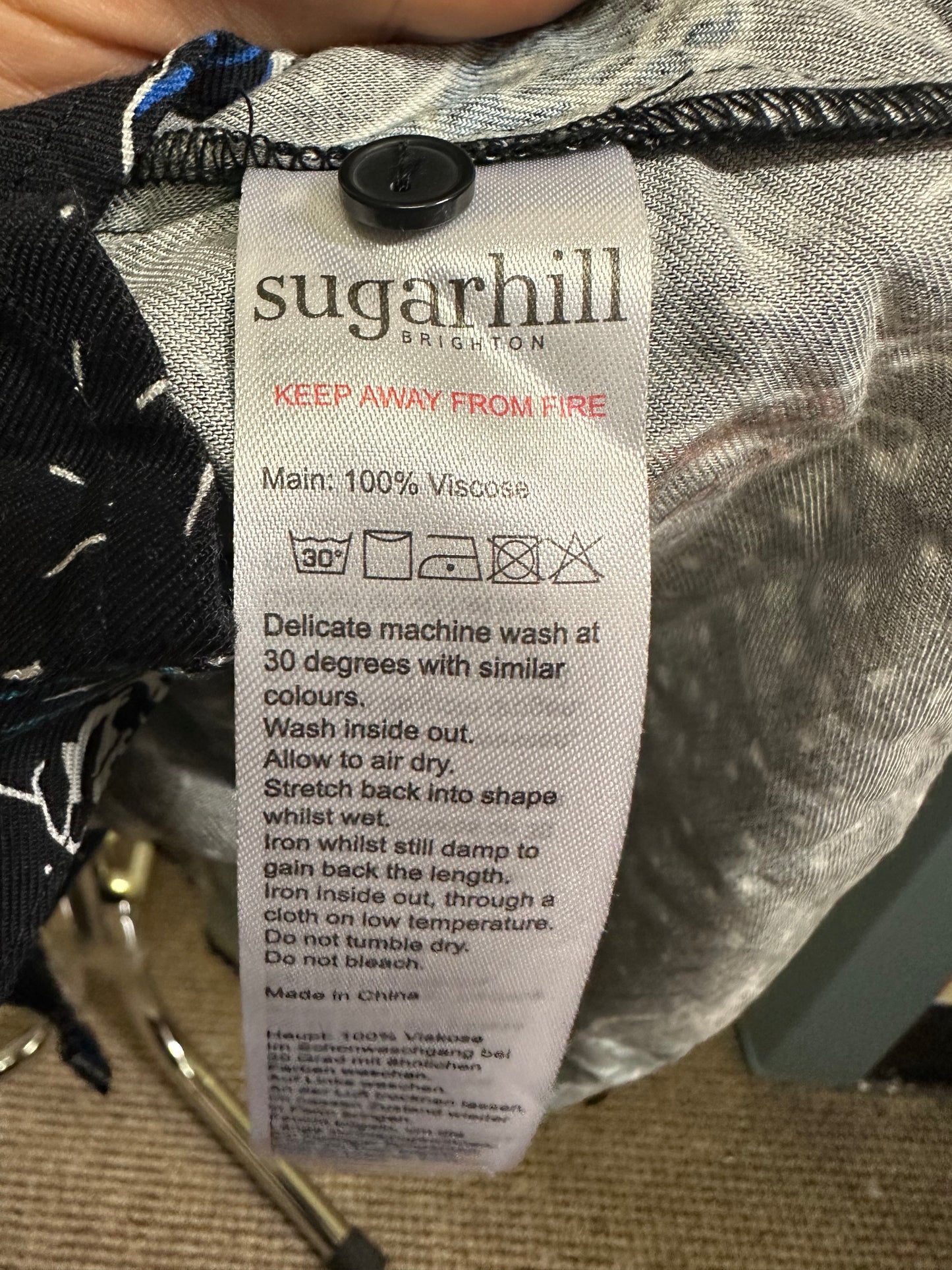 Designer Sugarhill Tiger Dress with Pockets Size 10