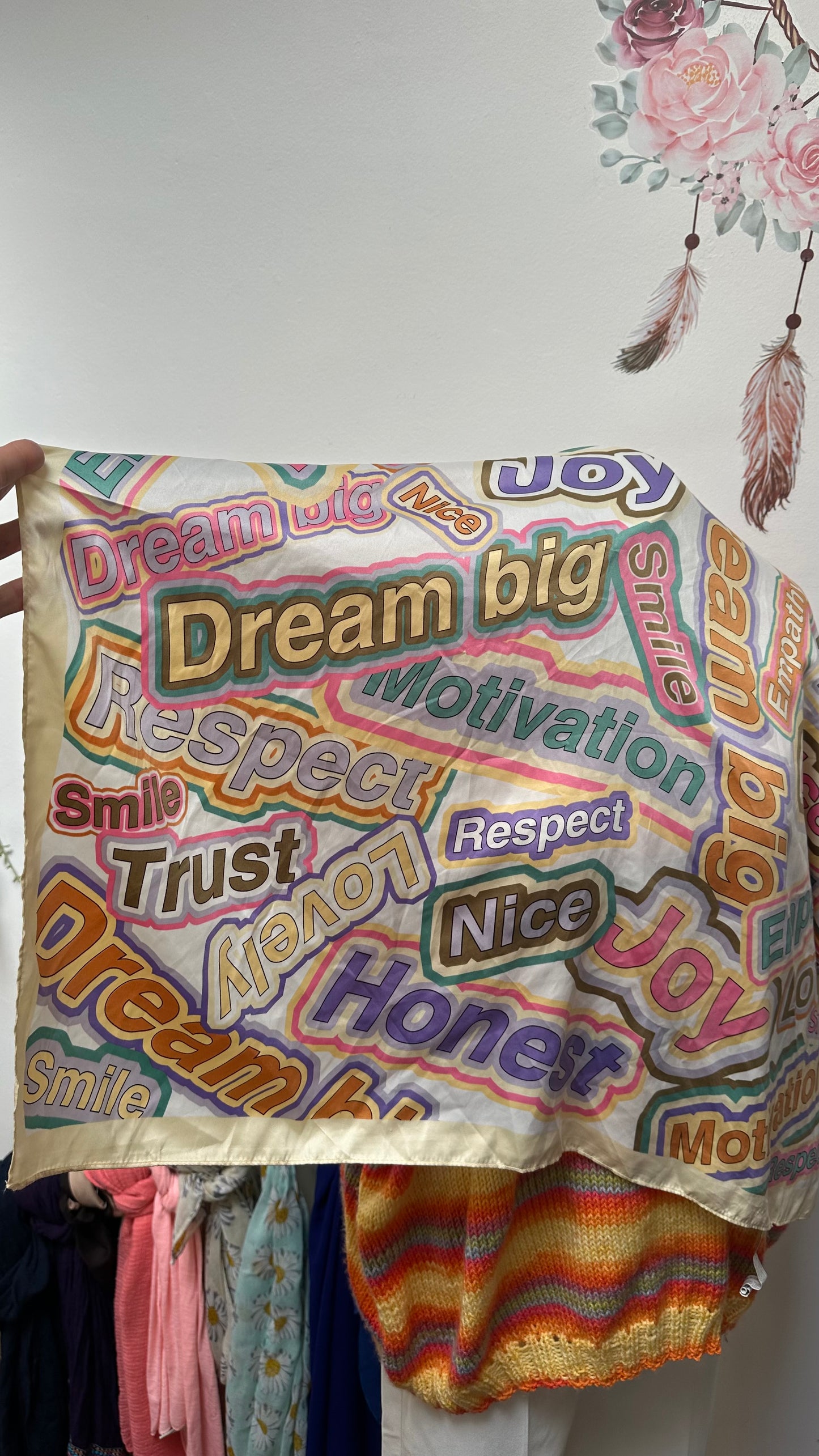 Bershka Positive Print Scarf