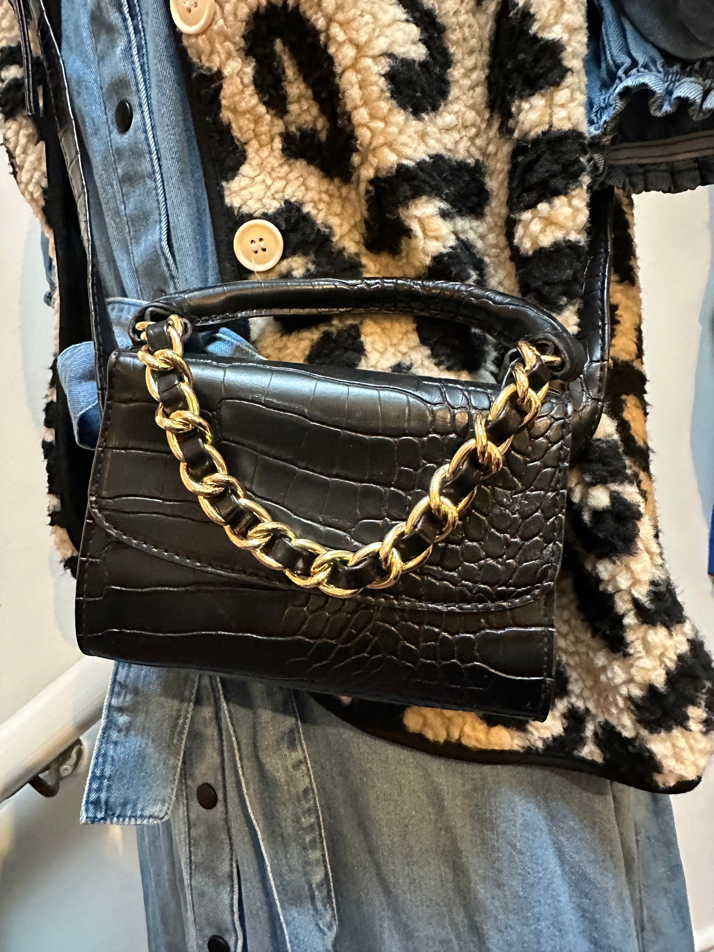 Primark Mini Crossbody Bag with Chain Detail