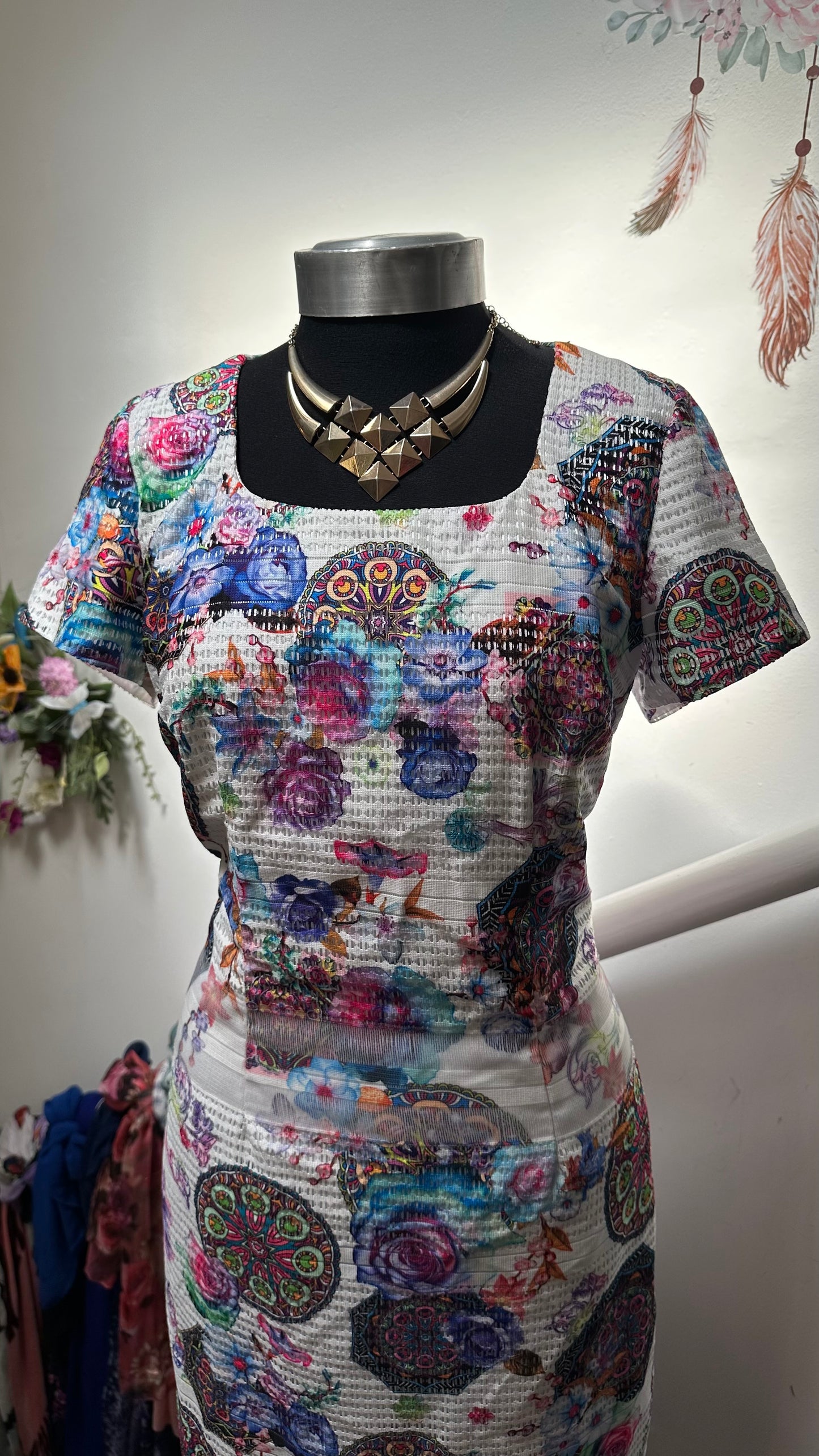 Libra Multi-Coloured Dress Size 12