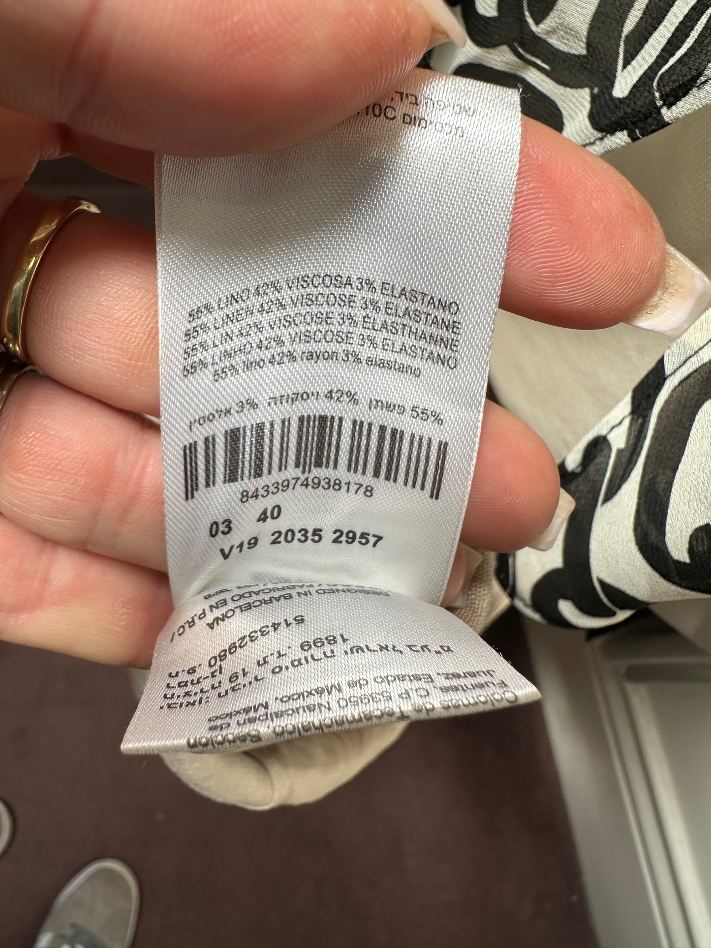 Designer Simorra Linen Blend Skirt Best Fit Size 14 High RRP!!
