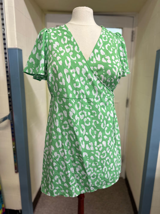 New Look Green Wrap Dress, Size 20, New with Tags