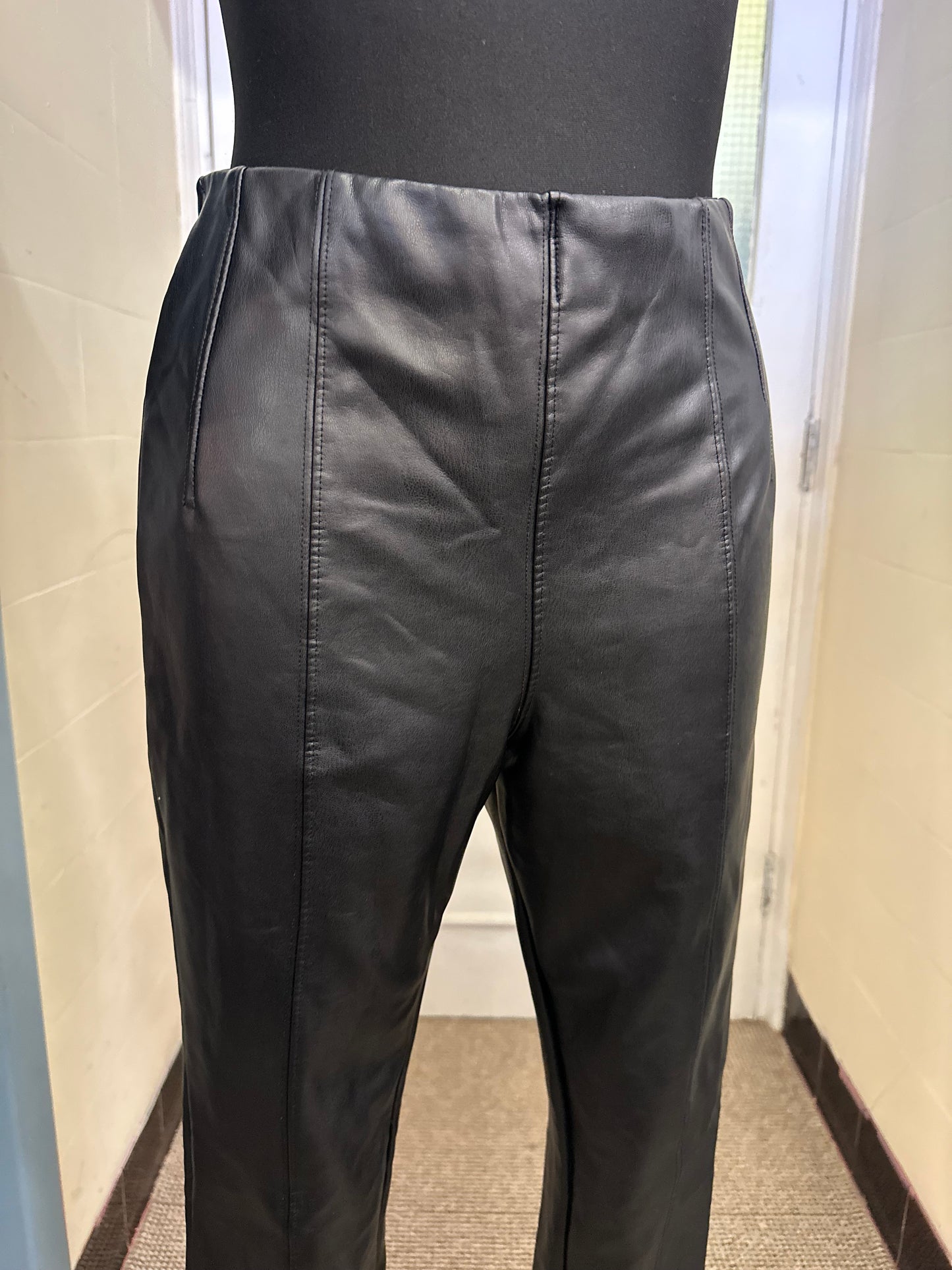 Next PU Leather Trousers Size 12
