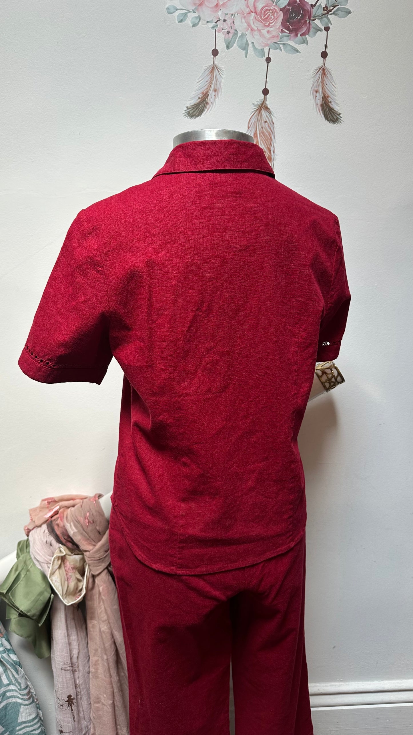 Gerard Linen Blend 2 Piece Size 10 (belt not included)