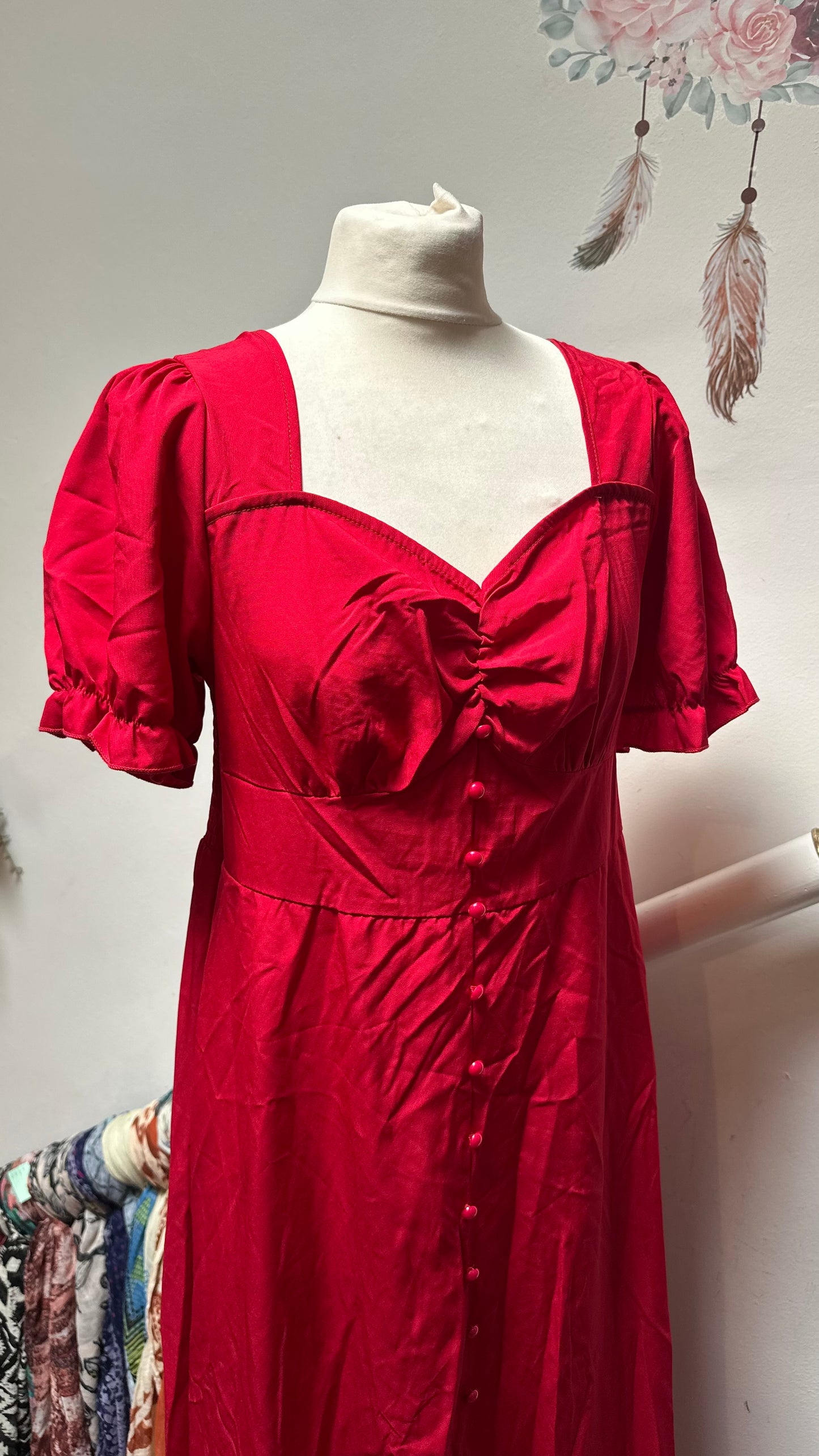 Shein Curve Red Dress Size XL
