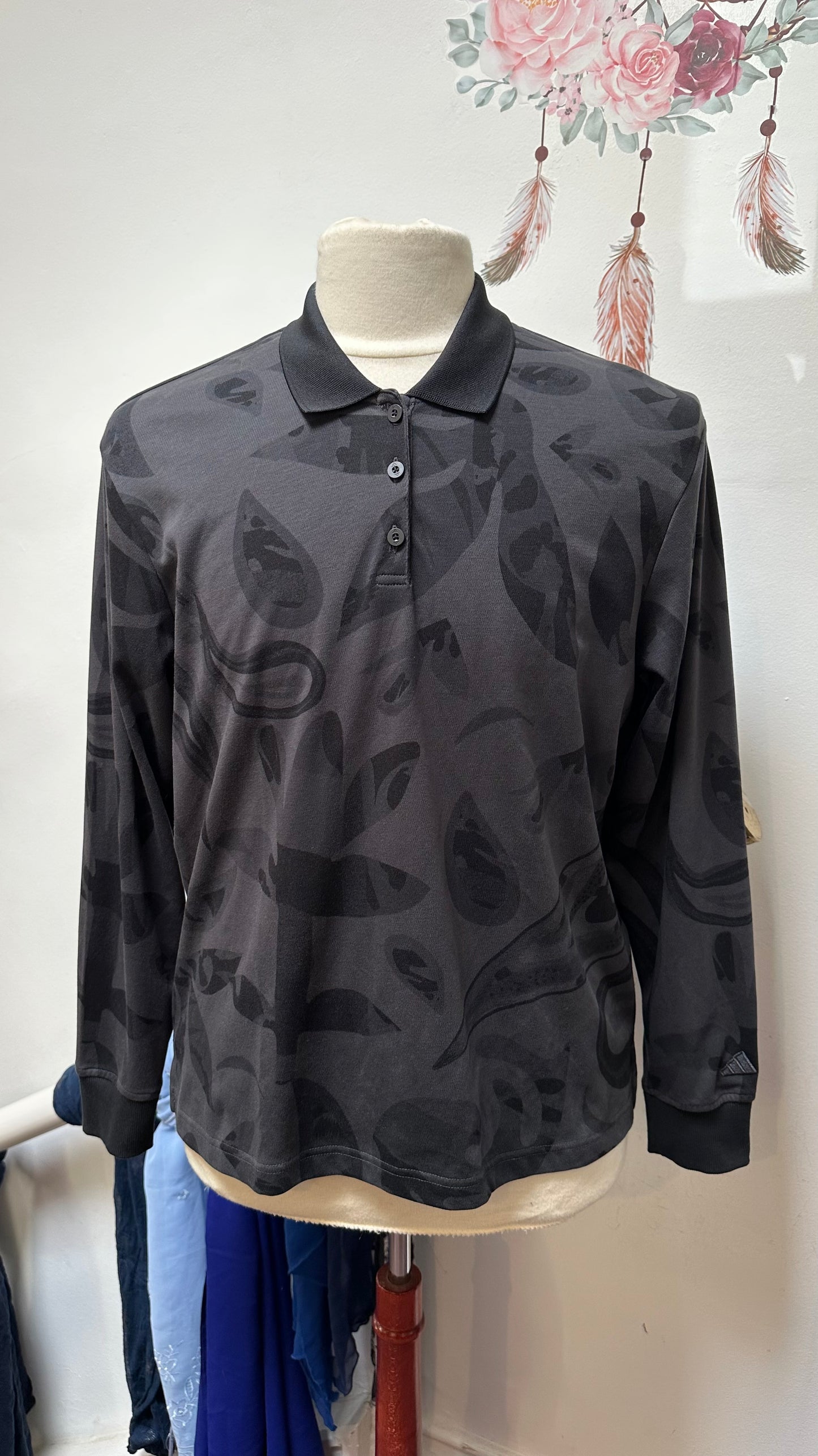 Adidas Ladies Golf Shirt Size L (16/18) As New