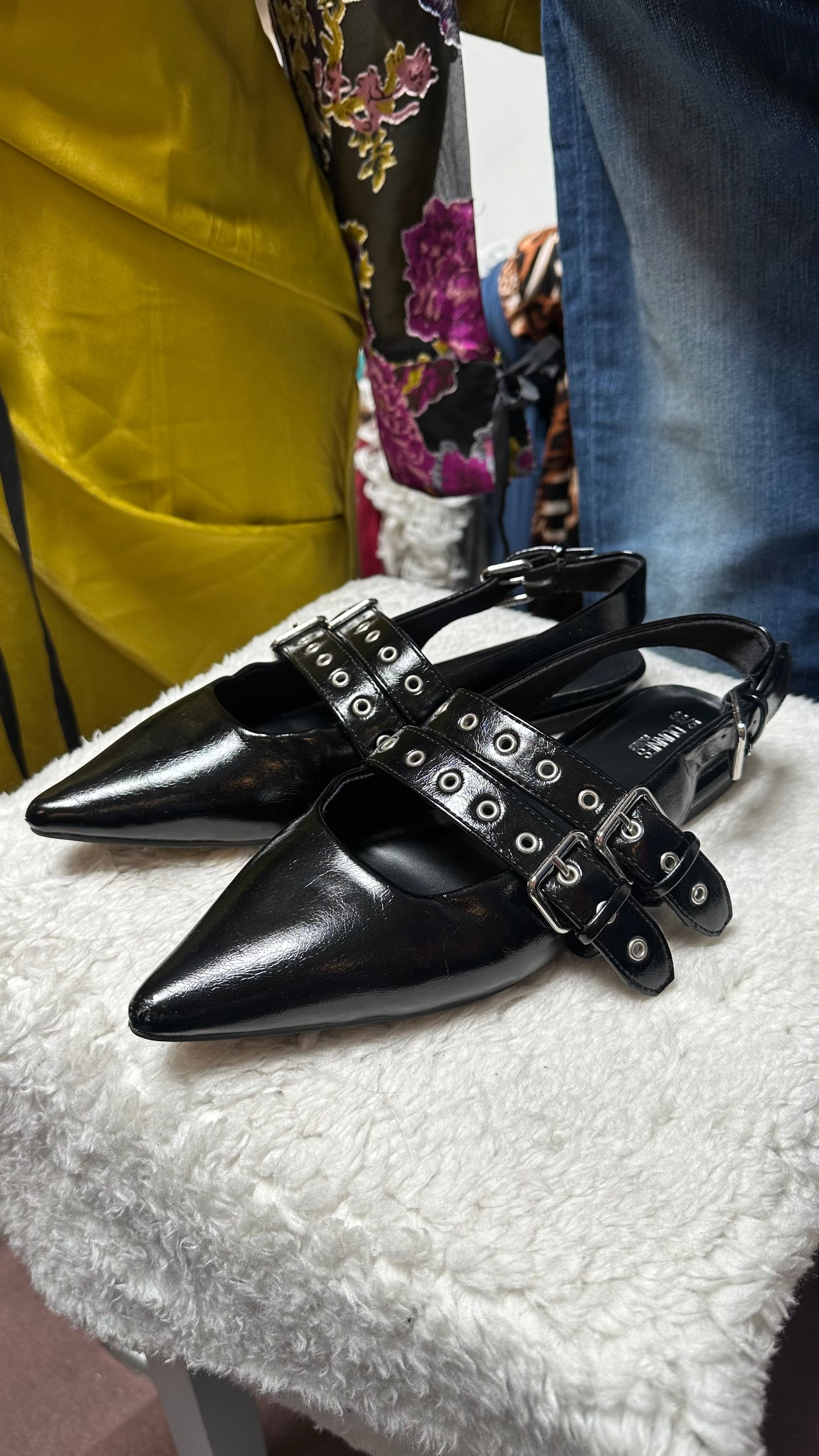 Dunnes Black Flats Size 5