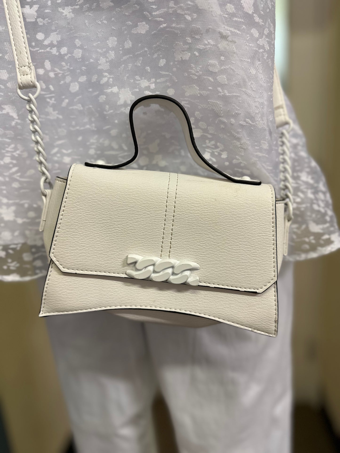Primark White Crossbody (dirty on inside but not noticeable when closed)