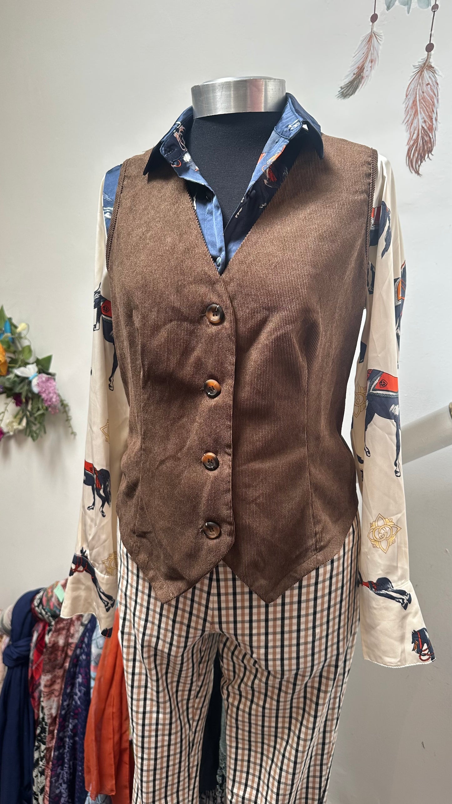 Shein Corduroy Waistcoat Size XL