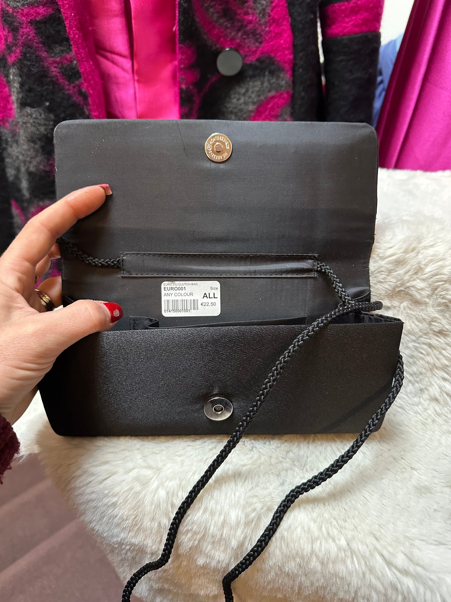 Black & Diamanté Clutch RRP €22.50