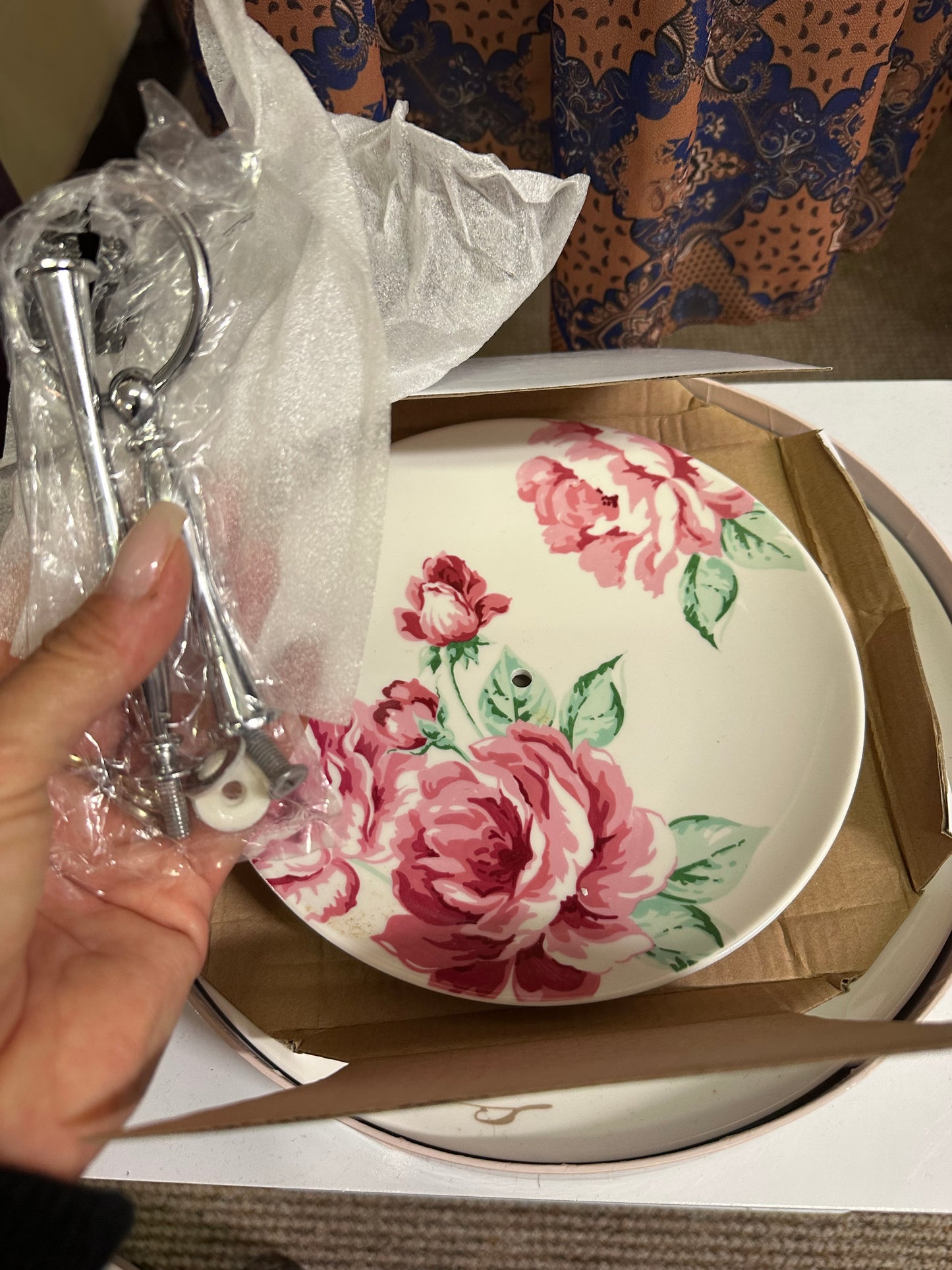 Arthur Wood 2 Tier Cupcake Plate