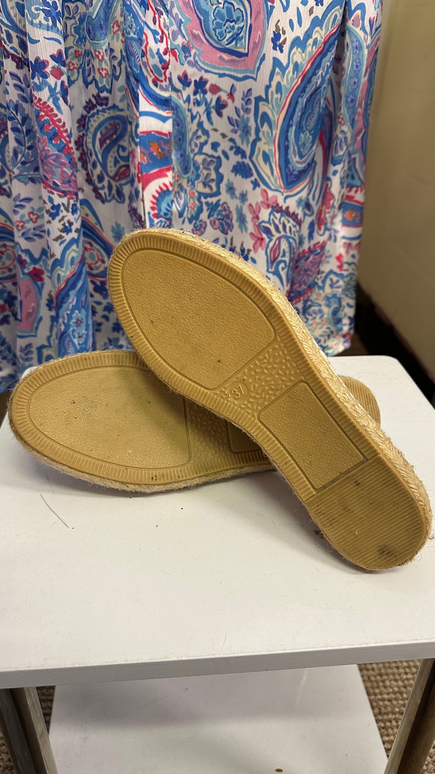 Cath Kidston Canvas Strawberry Print Espadrilles Size 4