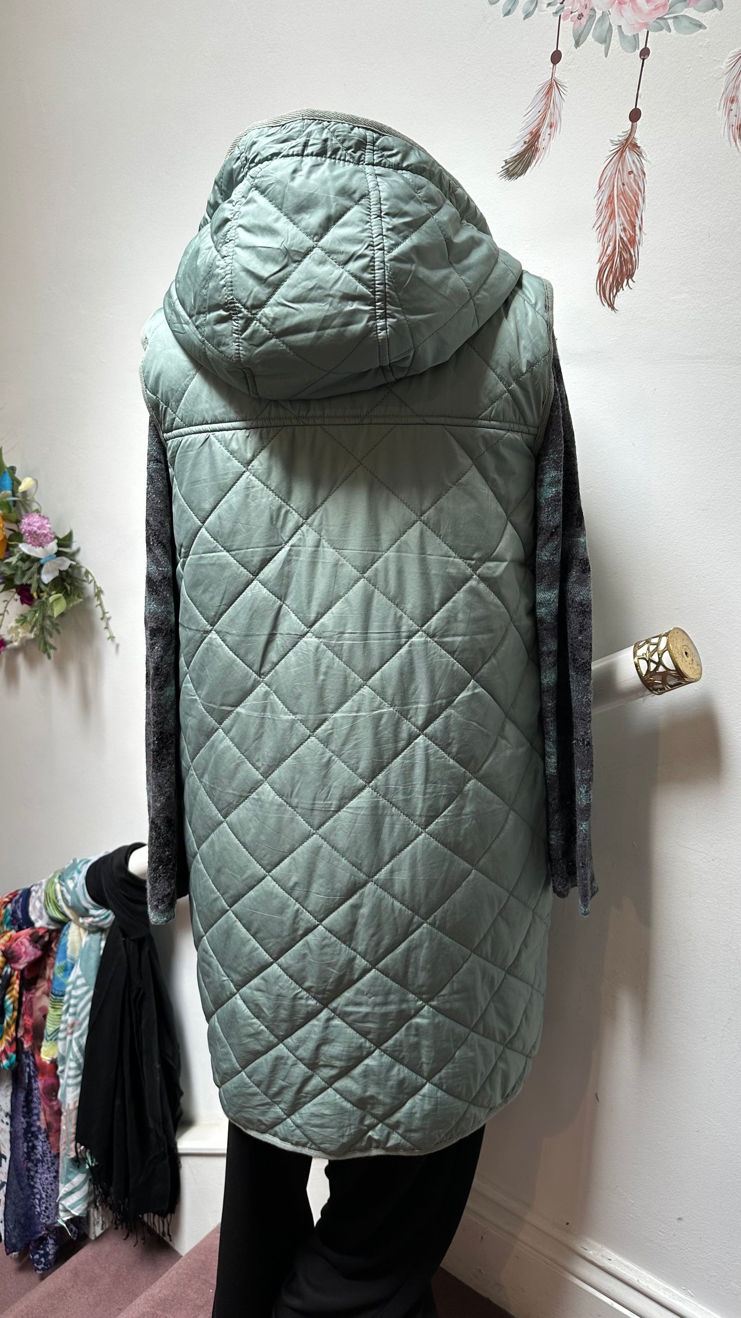 Dunnes Sage Green Gillet Size S