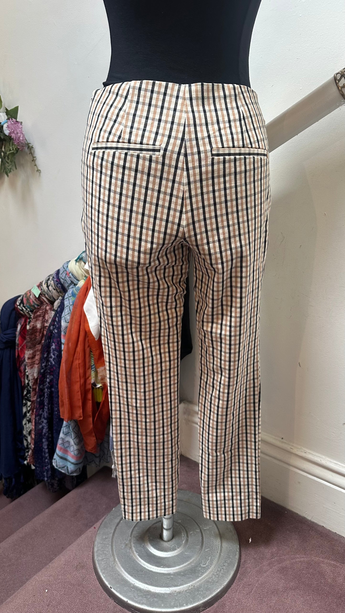 A New Day Check Tailored Trousers Size 8/10