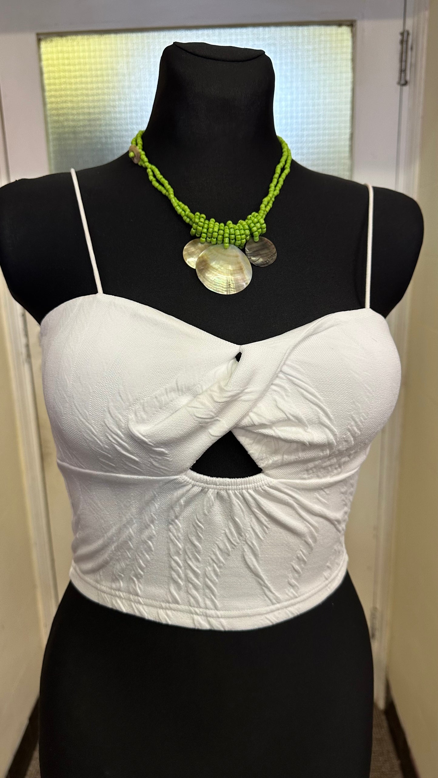 Shein White Crop Top Size XS