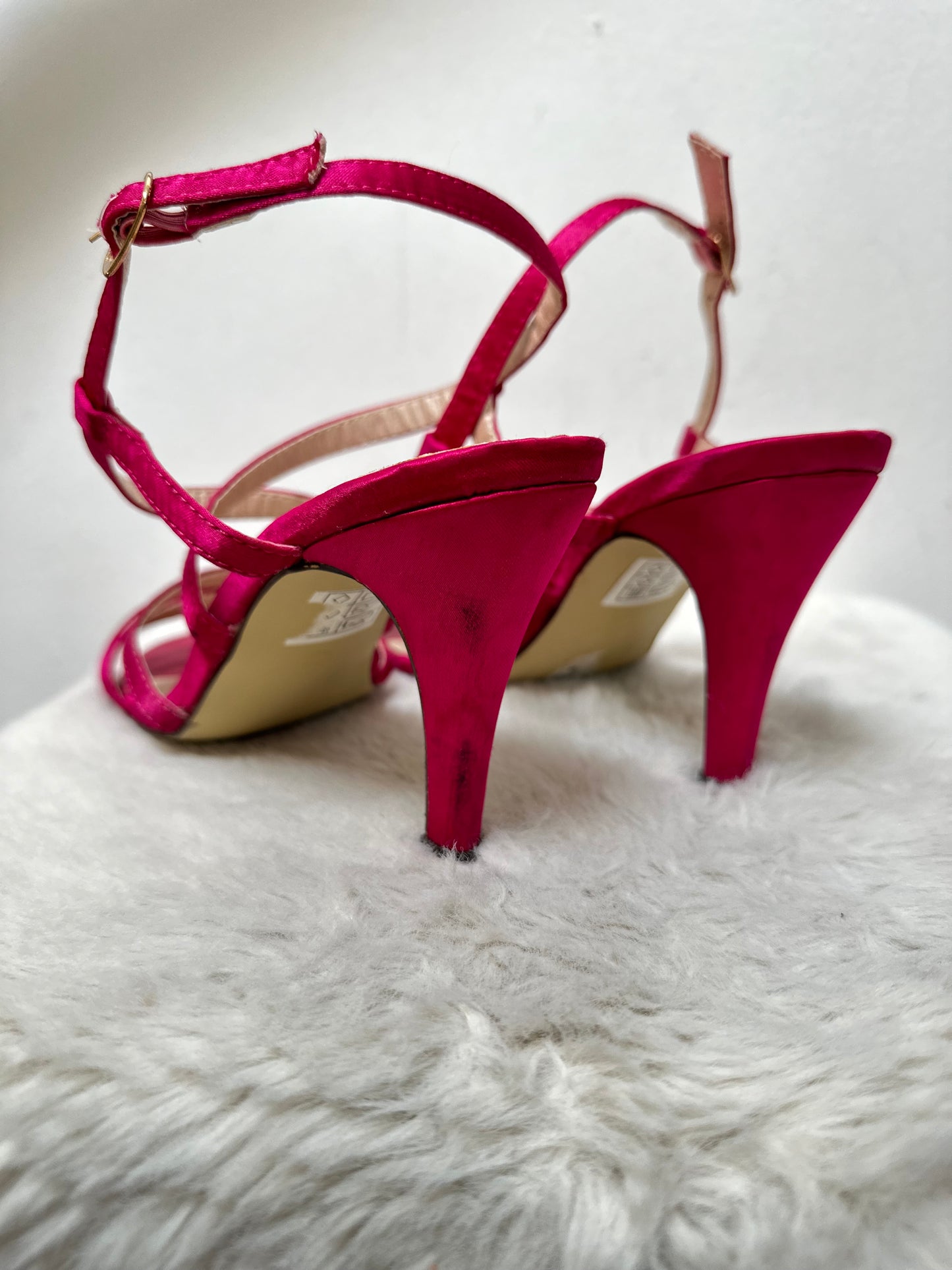 Dunnes cerise sandals, Size 4