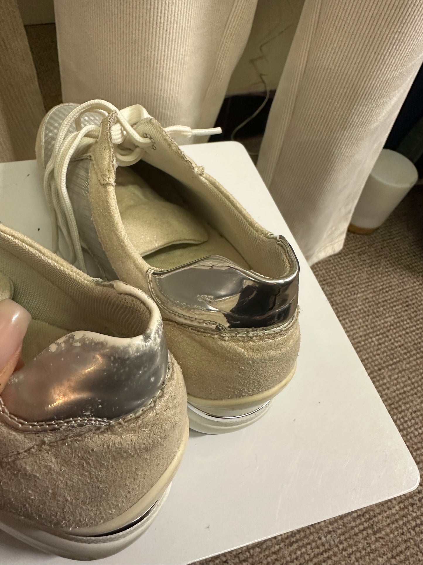 CHC Shoes Size 6.5 (Silver colour partly faded off one heel)