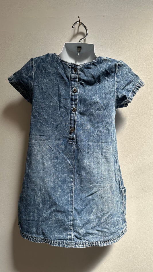Next Denim 100% Cotton Dress 2-3
