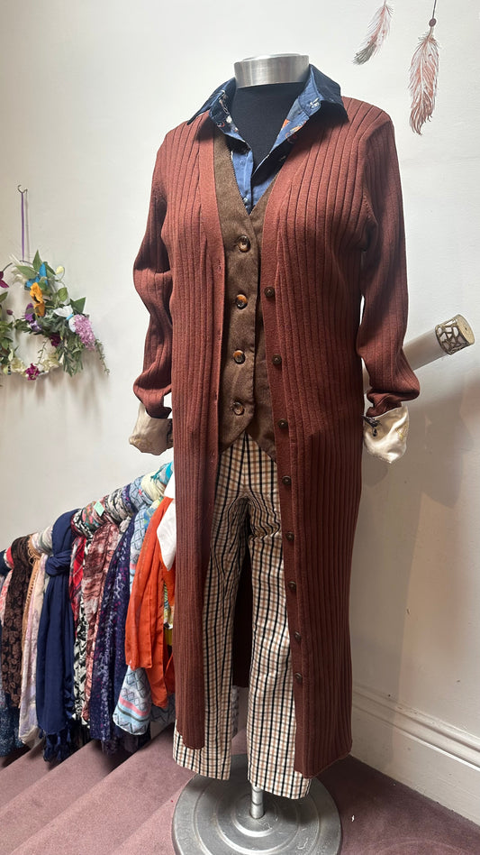 Primark Chocolate along Cardigan New with Tags Size S
