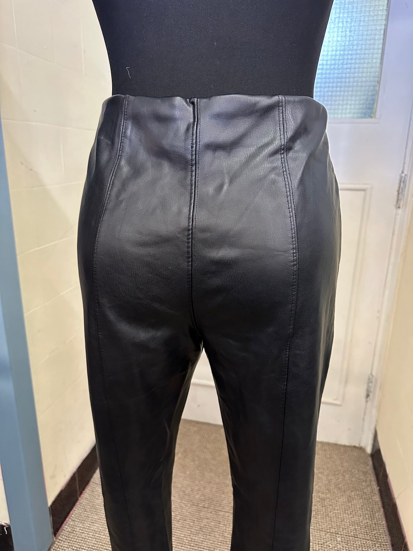 Next PU Leather Trousers Size 12