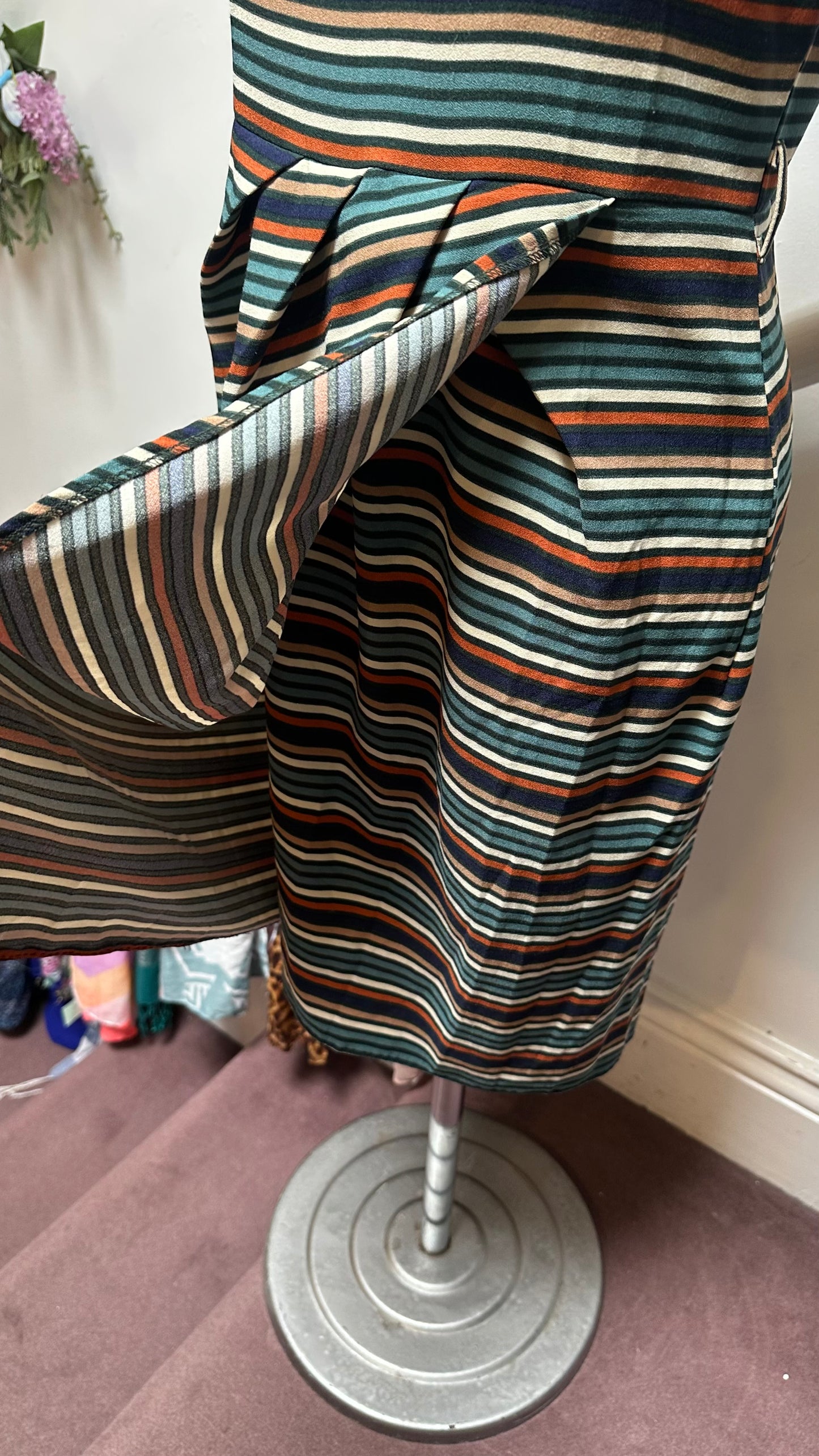 Marc Angelo Stripped Dress (no belt) Size 10