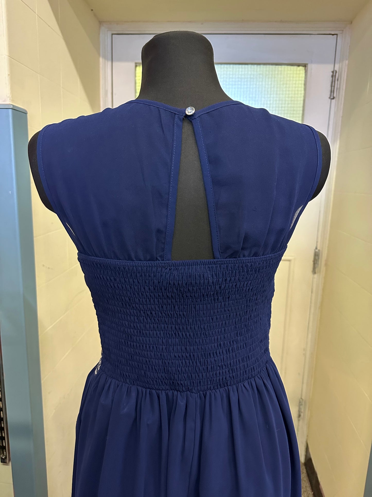 Navy Quiz Occasion Wear Dress Size 14