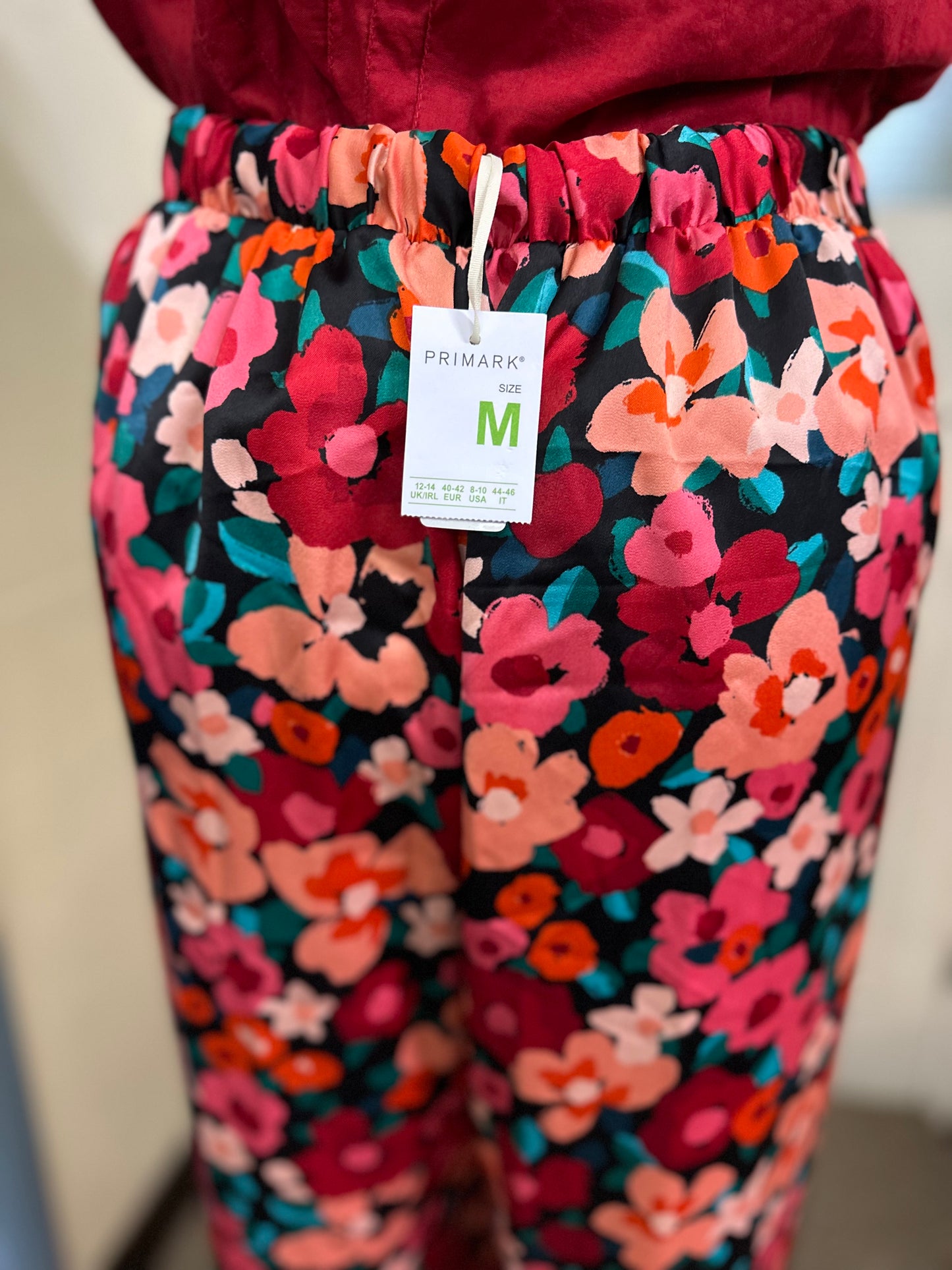 Primark Floral Trousers New with Tags Size M