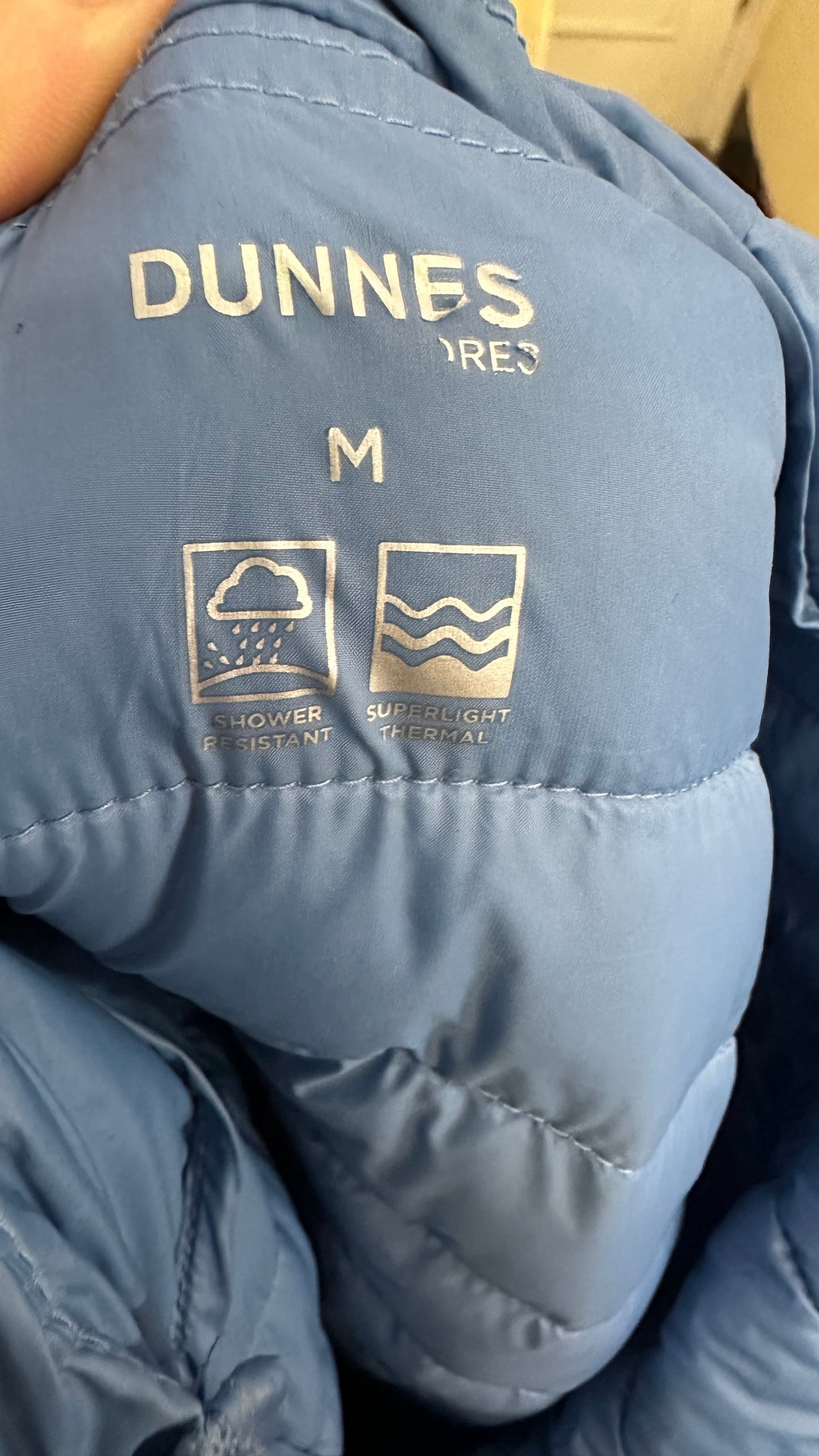 Dunnes Blue Lightweight Jacket Size M