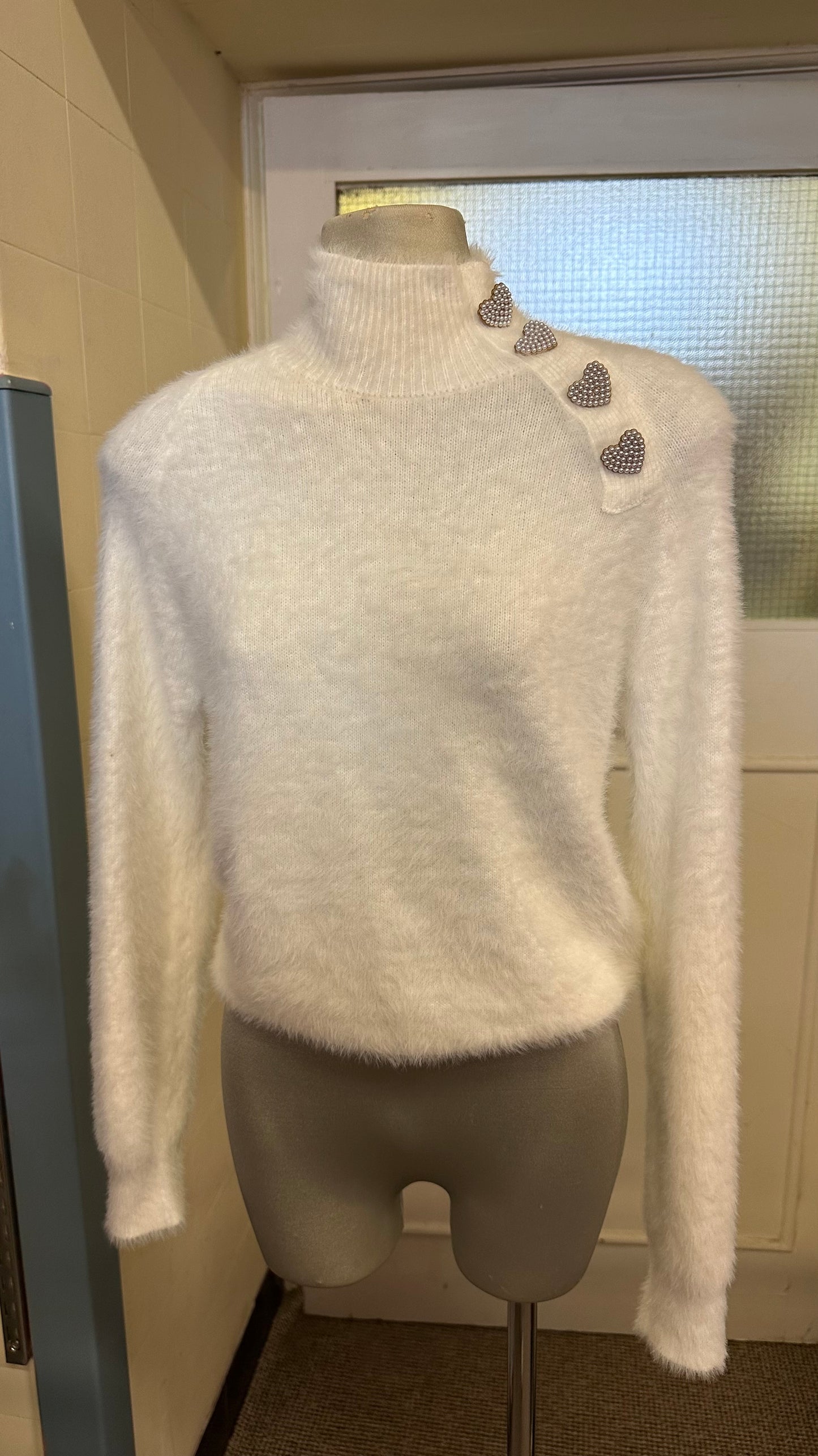 Zara Loveheart Sweater Size L (small fitting)