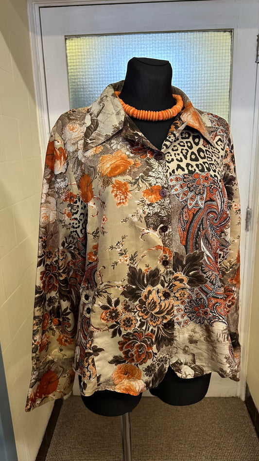 Biba Unusual Blouse Size L
