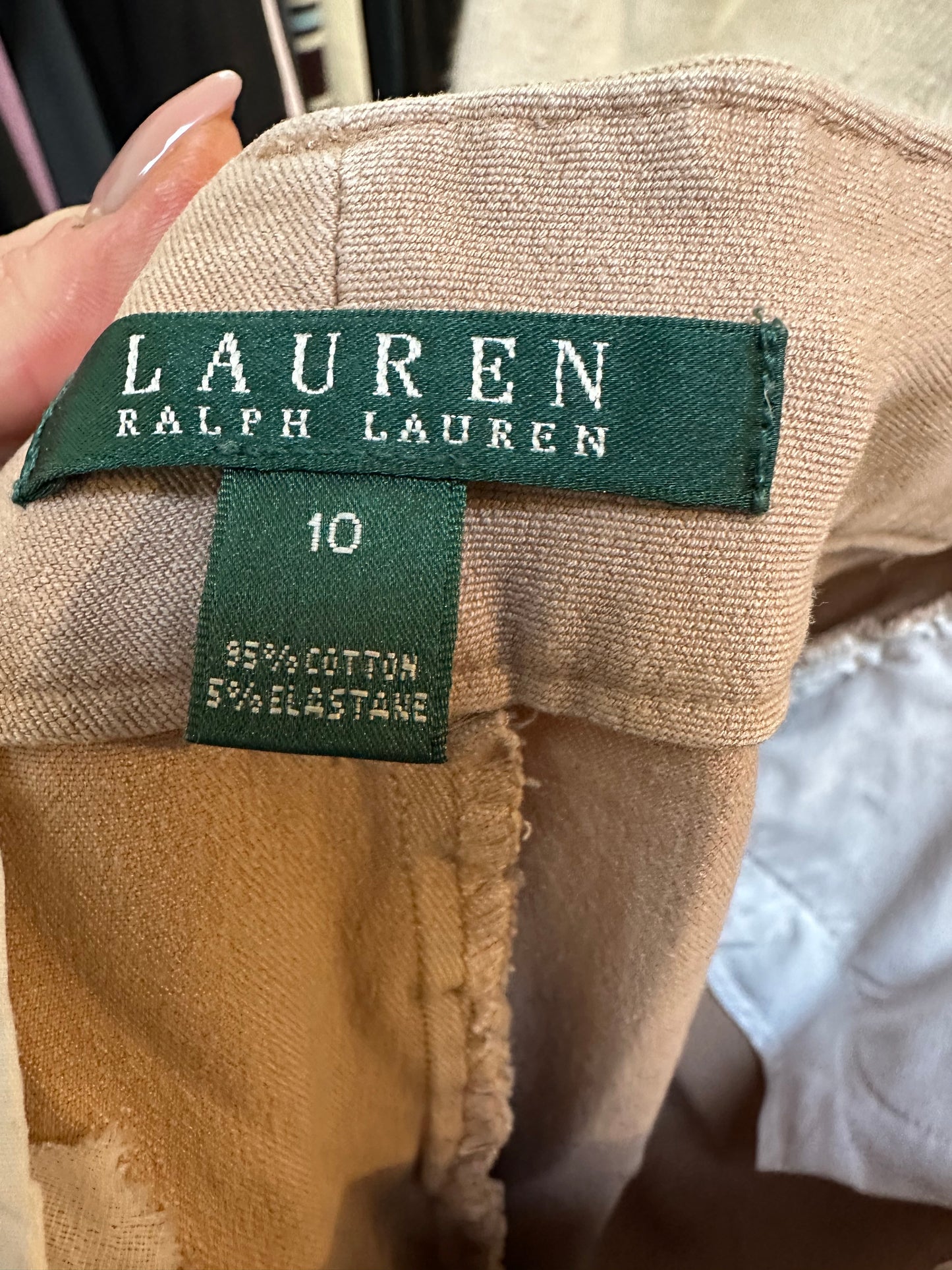 Designer Ralph Lauren Jodhpur Style Stretchy Jeans Size 14 (US 10)