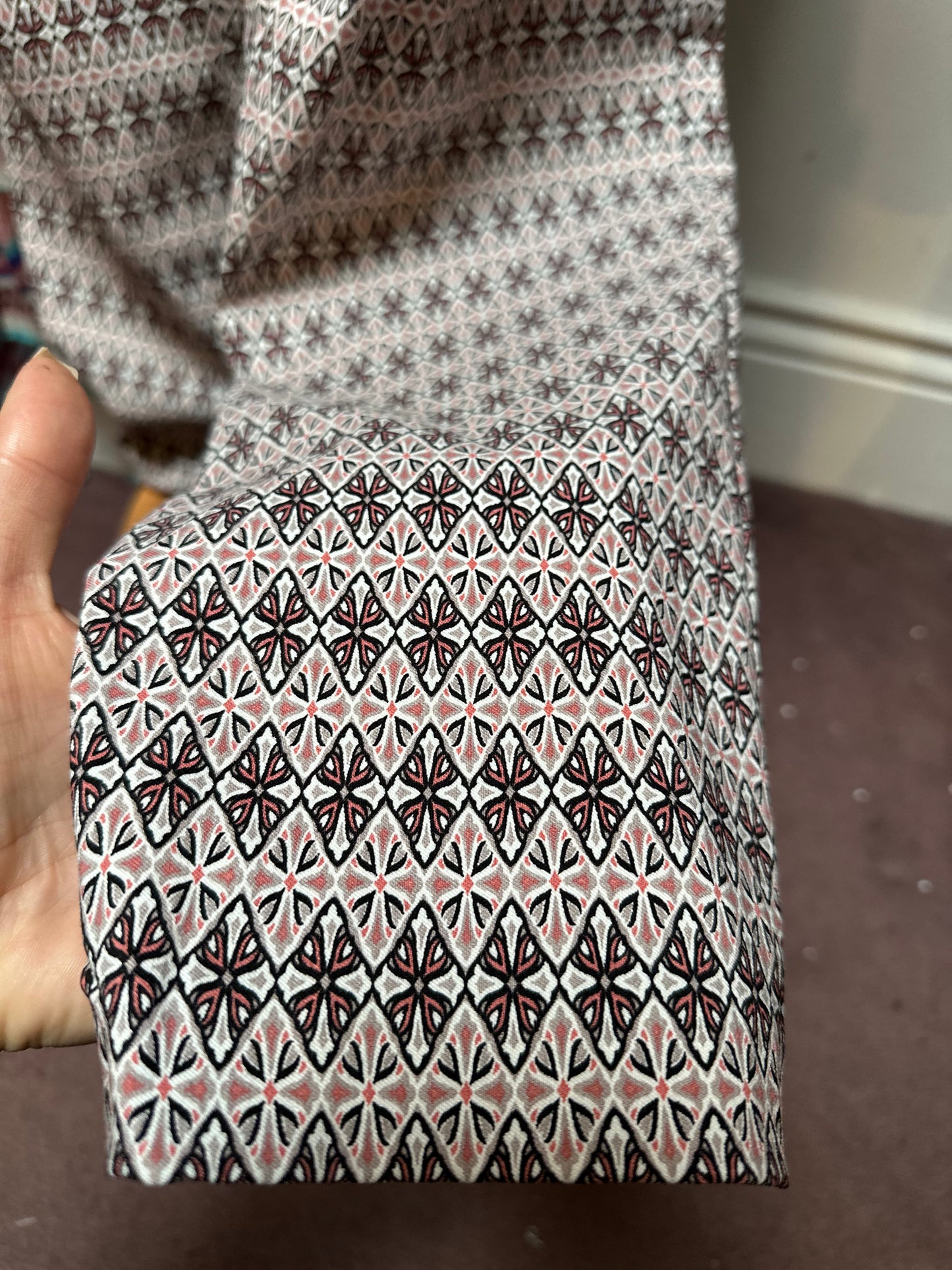 Dunnes Stretchy Print Trousers Size 18