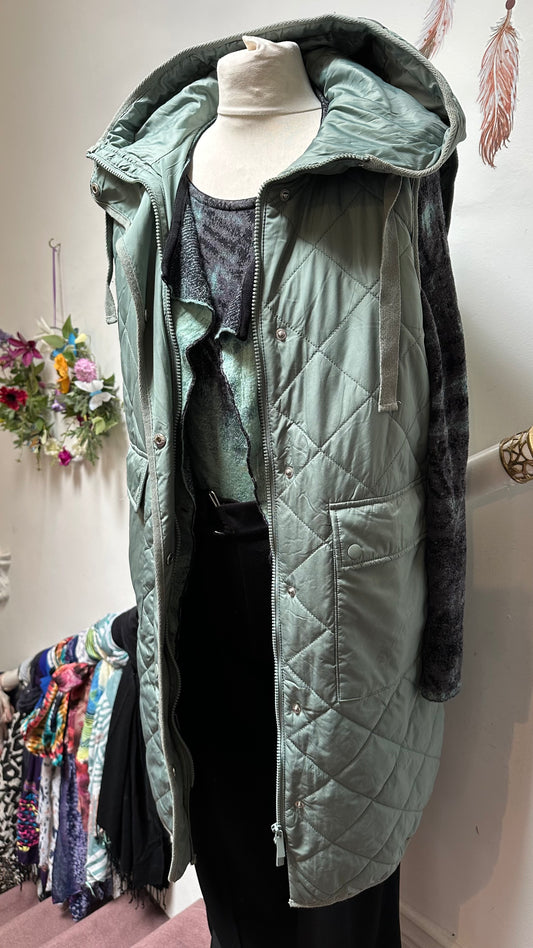 Dunnes Sage Green Gillet Size S