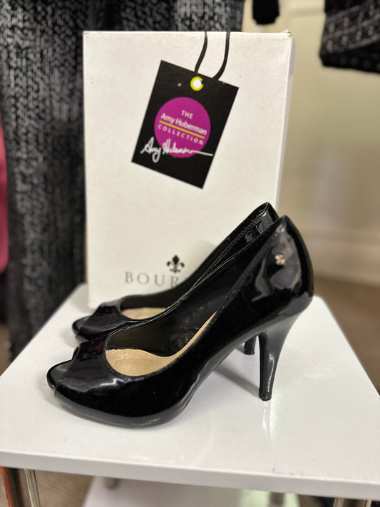 Bourbon by Amy Huberman Patent Peep Toes As New Size 4