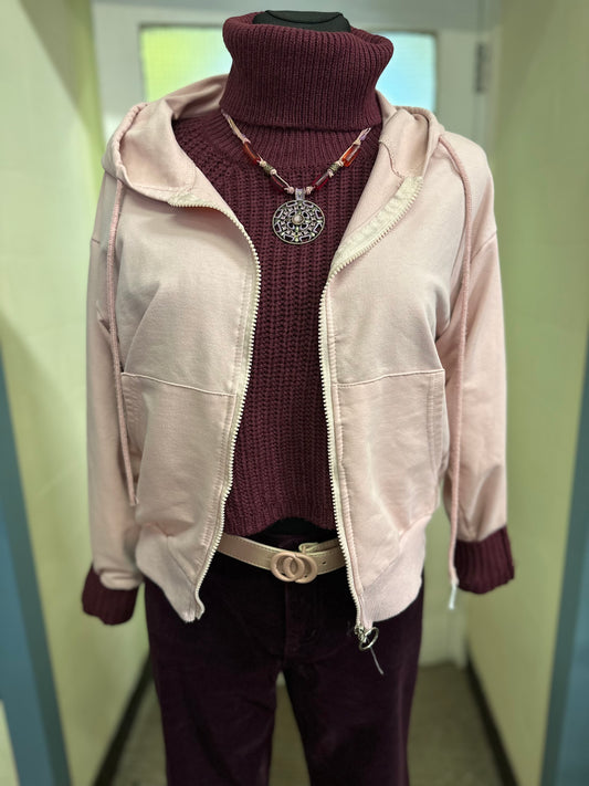 Cosmoda Pink Zip Up Size S/M