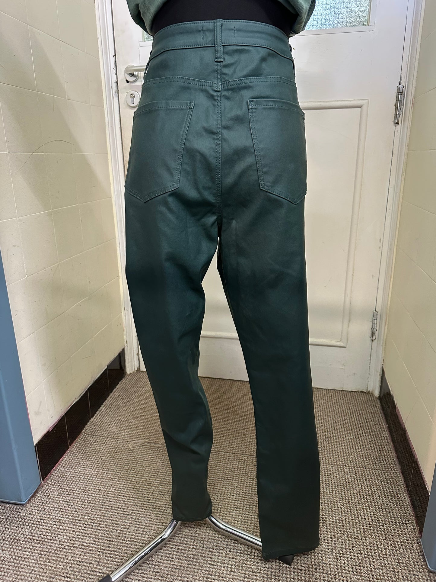 Gallery PU Green Trousers Size 20