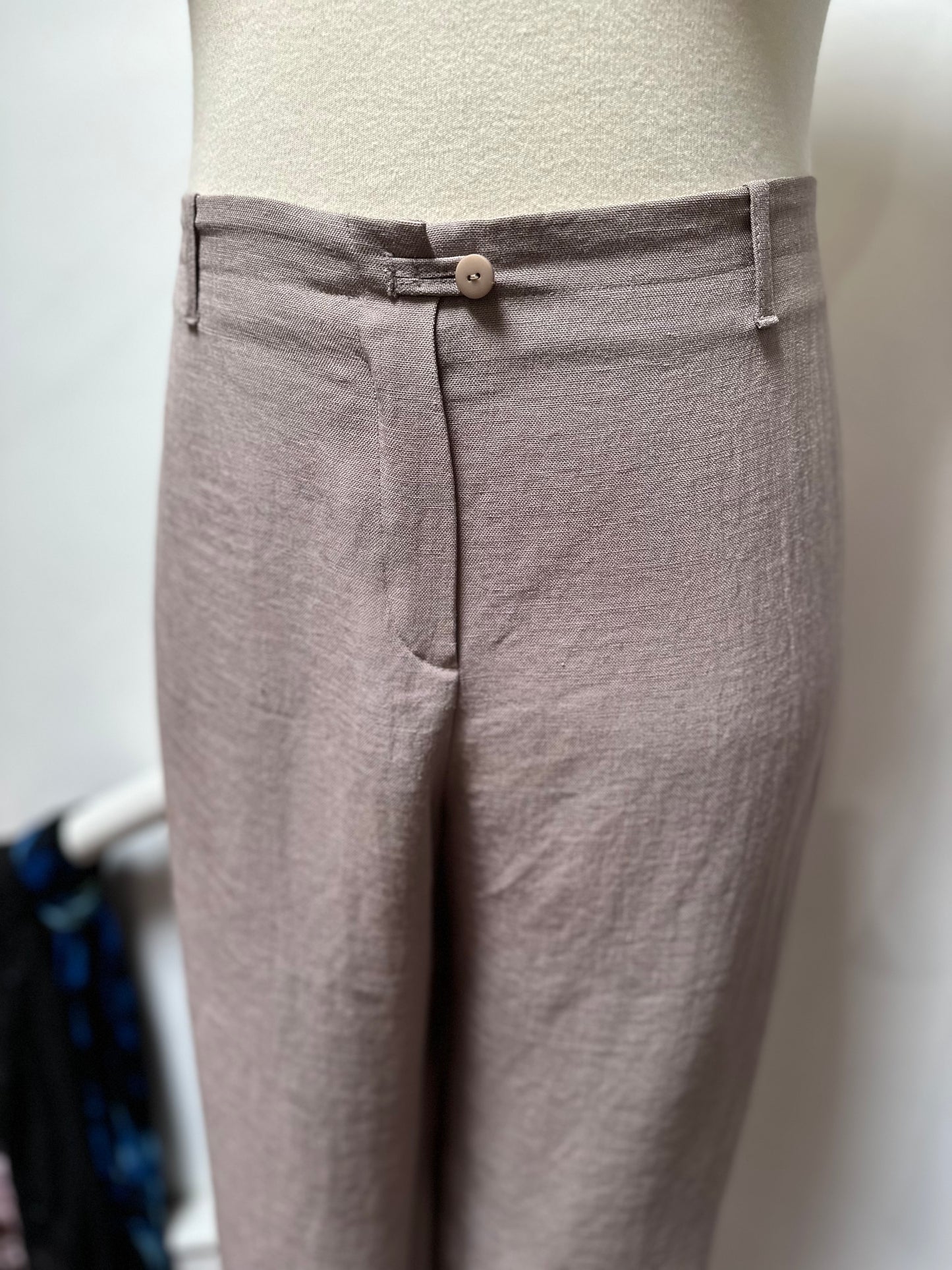 Personal Choice Beige Wide Leg Trousers, Size 22