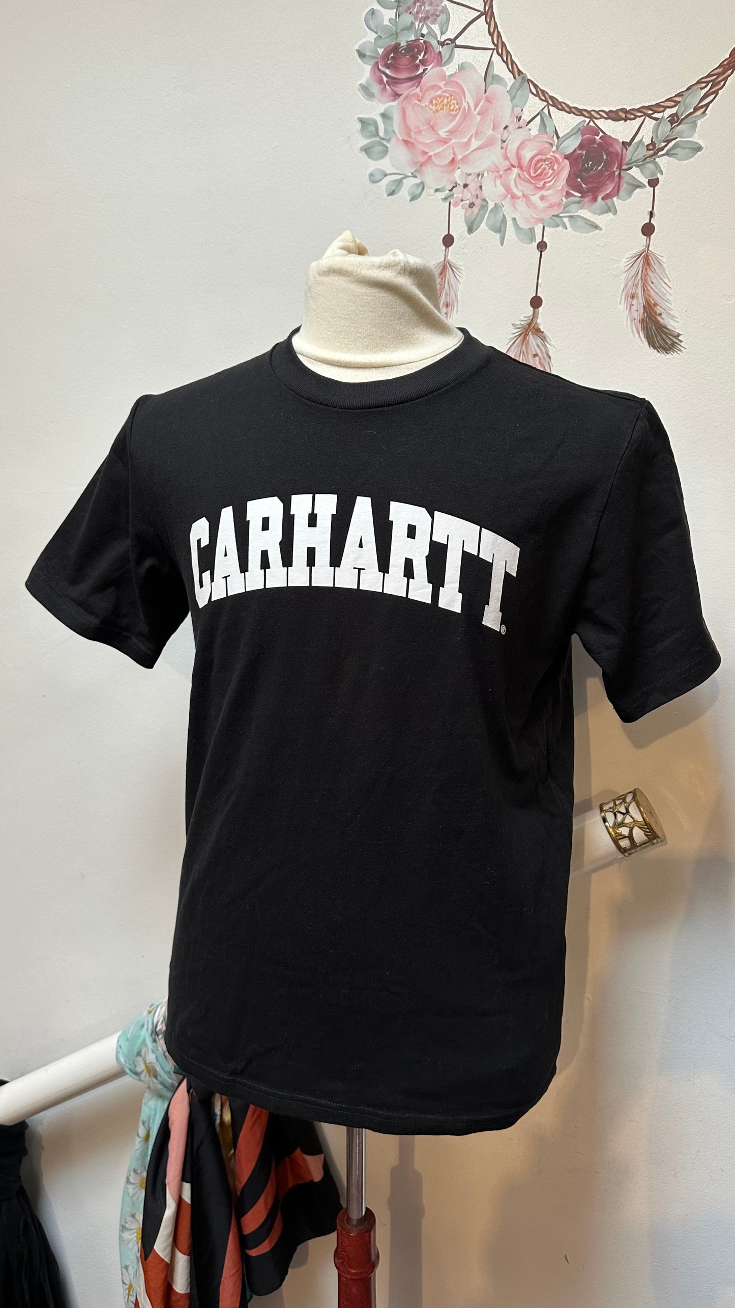 Carharrt 100% Cotton Black Tshirt Size M