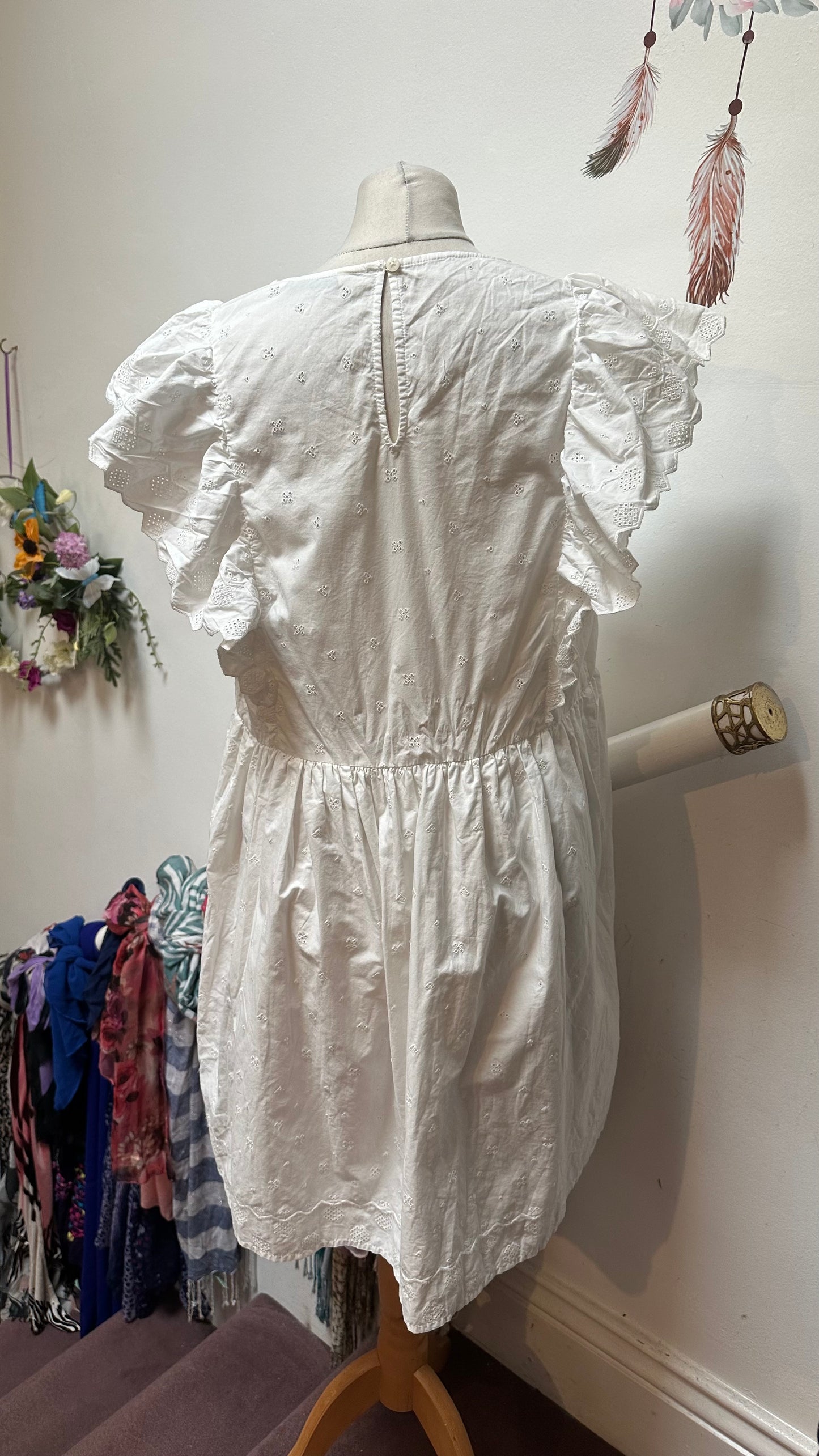 F&F 100% Cotton Fully Lined Dress Size 14