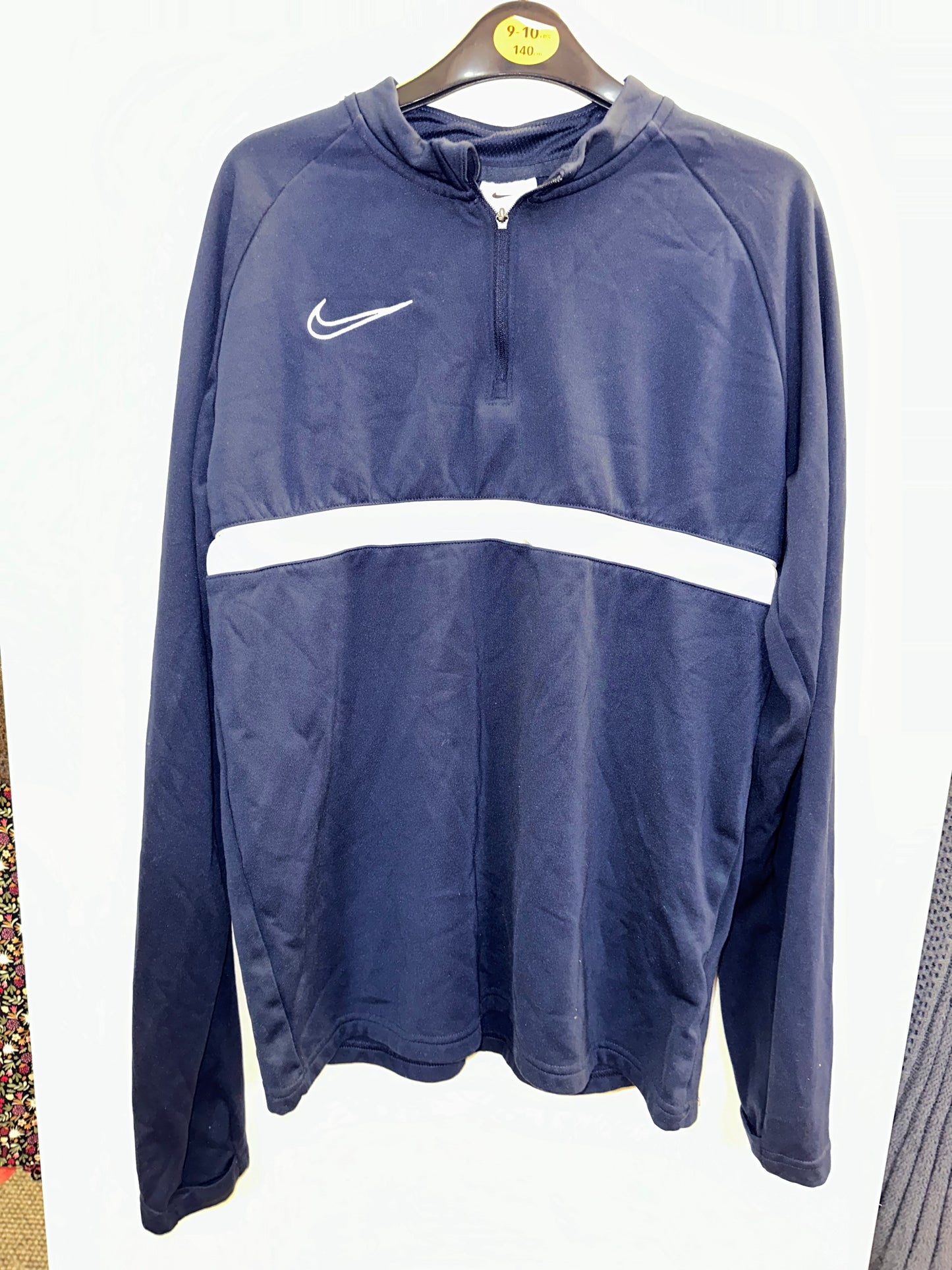 Nike Navy Half Zip, Age 13-14