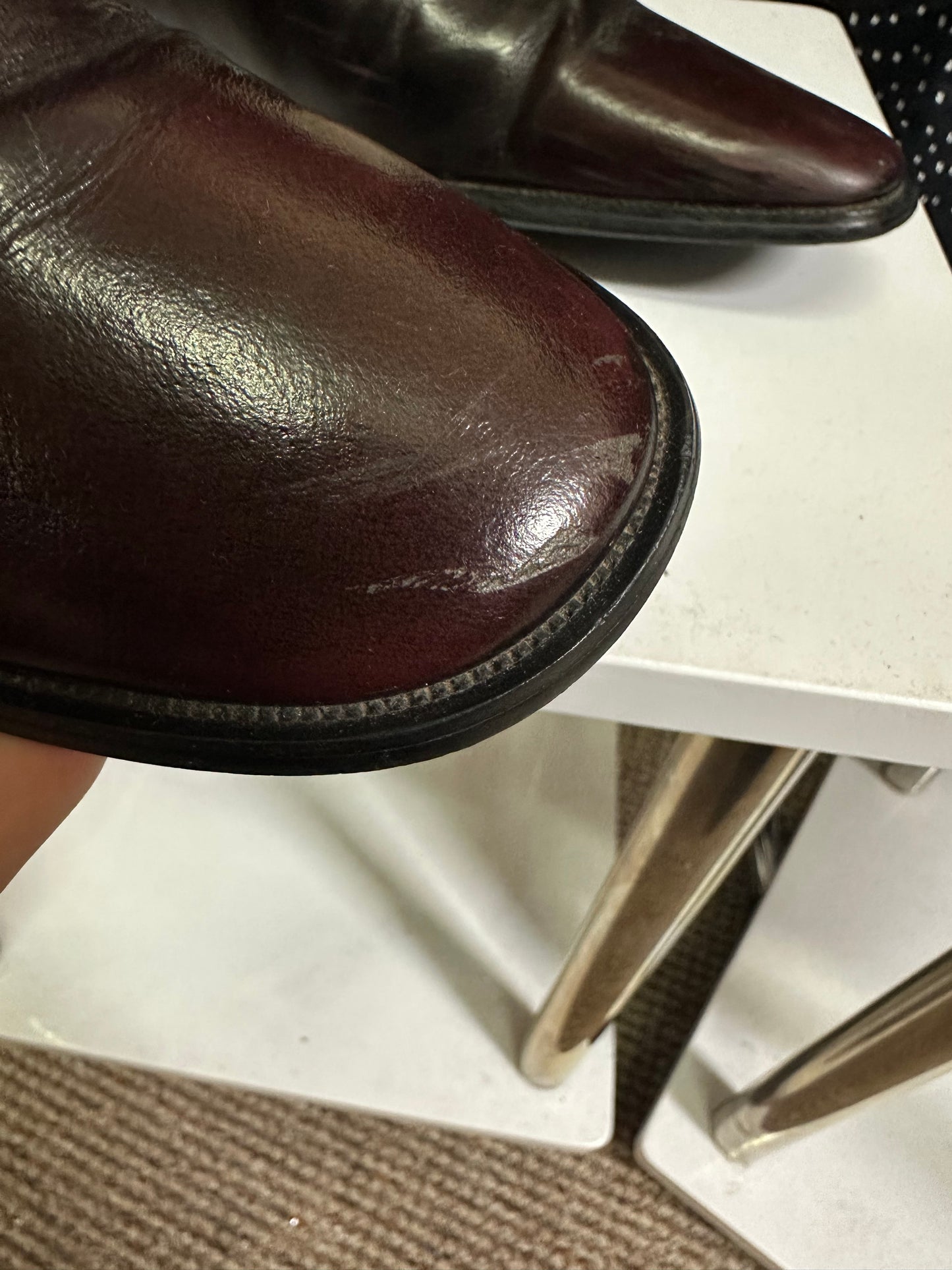 Designer Pierre Cardin Narrow Foot Boots Size 6 (slight Scuff see last photo)