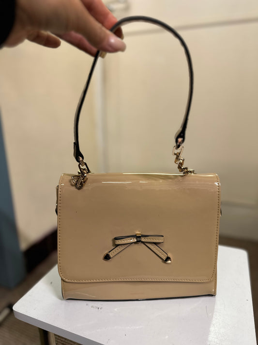 Gionni Patent Nude Bag